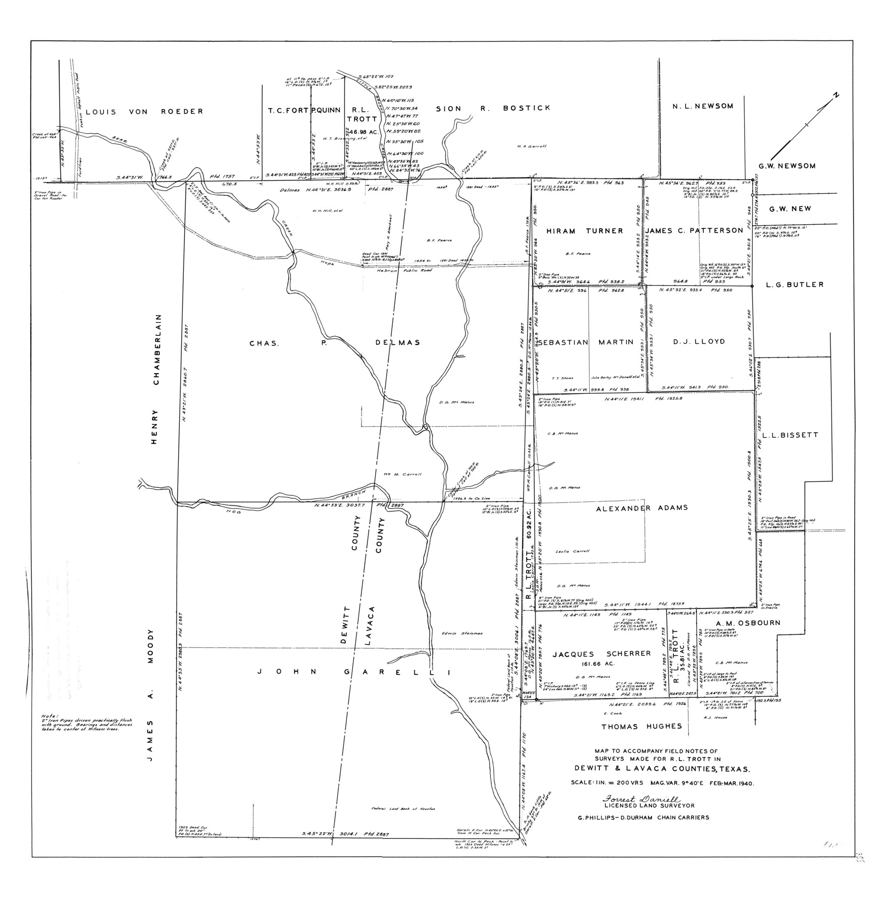 8777, DeWitt County Rolled Sketch 1, General Map Collection