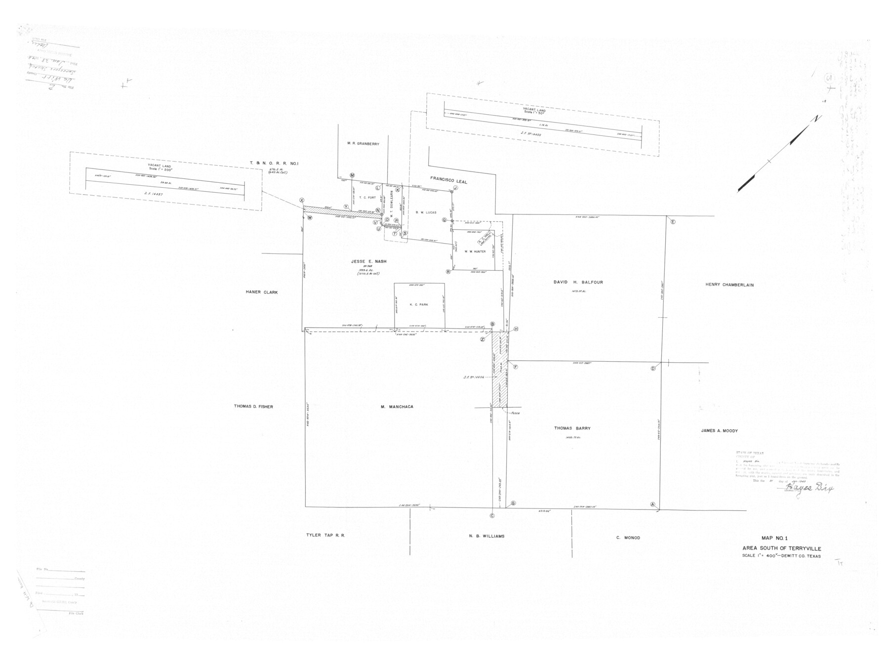 8778, DeWitt County Rolled Sketch 2, General Map Collection