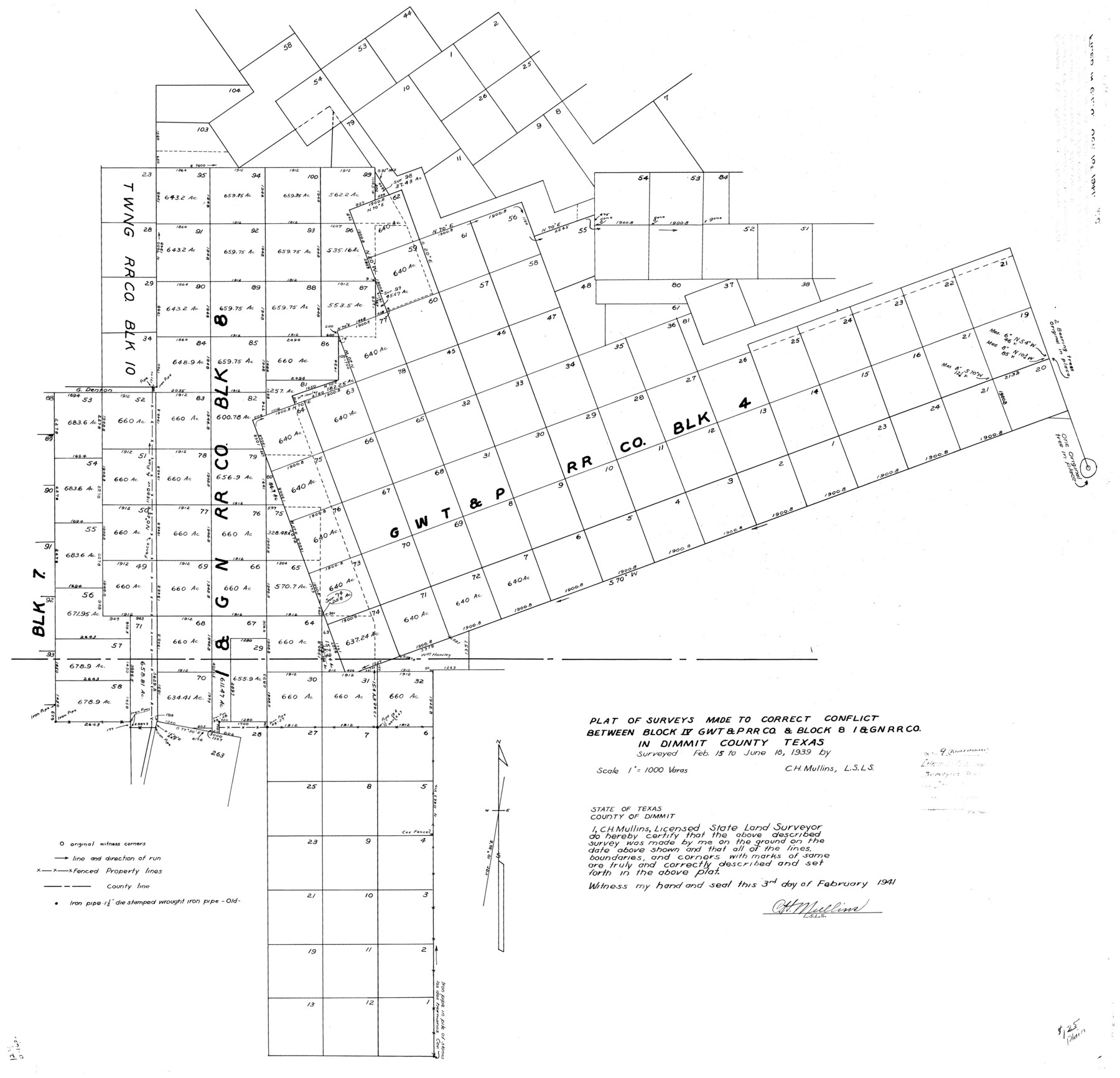 8796, Dimmit County Rolled Sketch 9, General Map Collection
