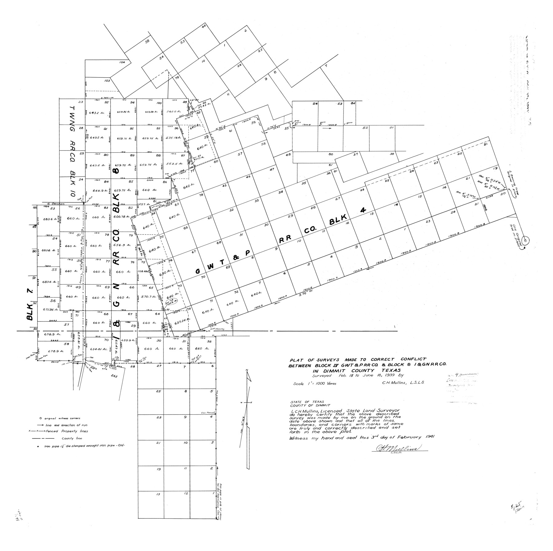 8796, Dimmit County Rolled Sketch 9, General Map Collection