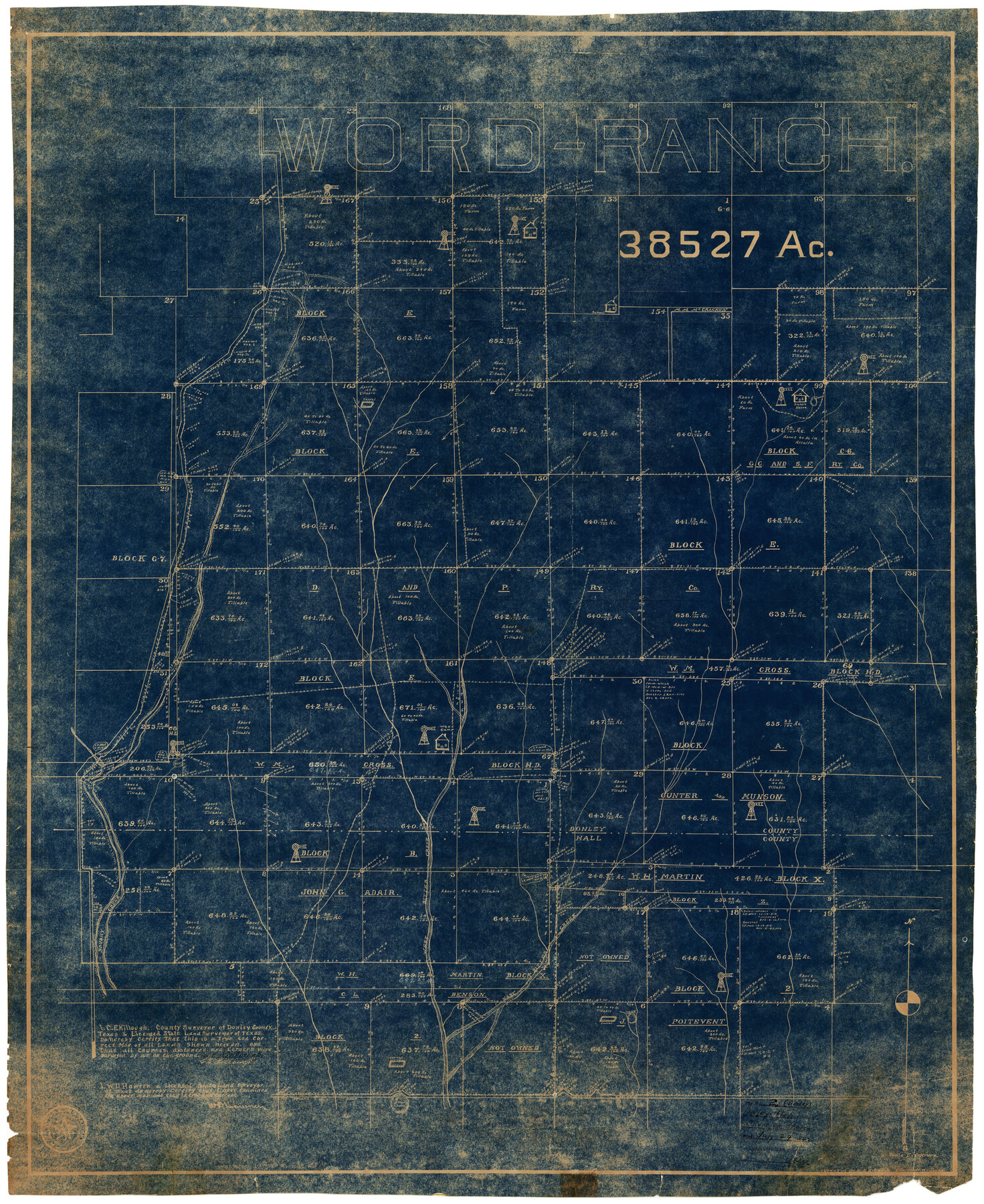 8800, Donley County Rolled Sketch 2, General Map Collection
