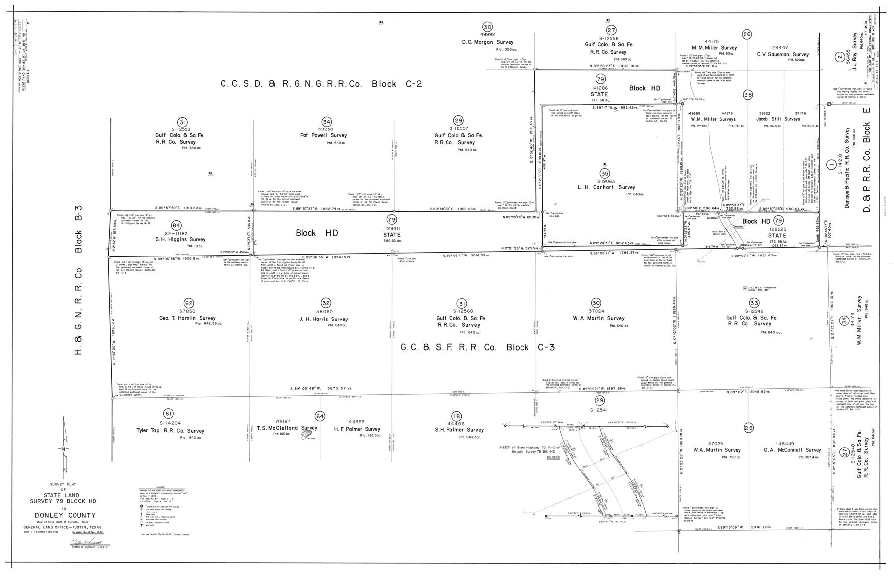 8802, Donley County Rolled Sketch 6, General Map Collection

