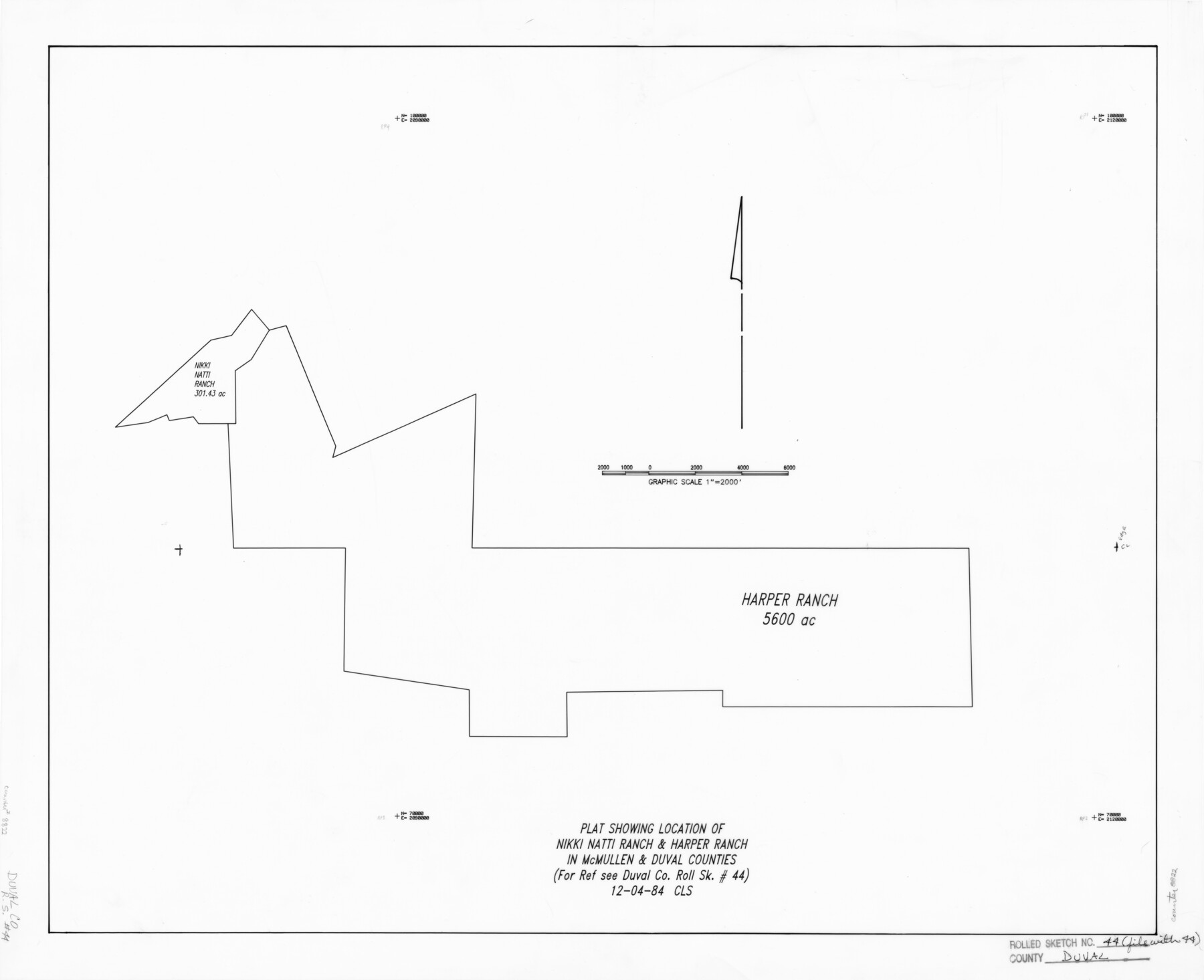 8822, Duval County Rolled Sketch 44, General Map Collection
