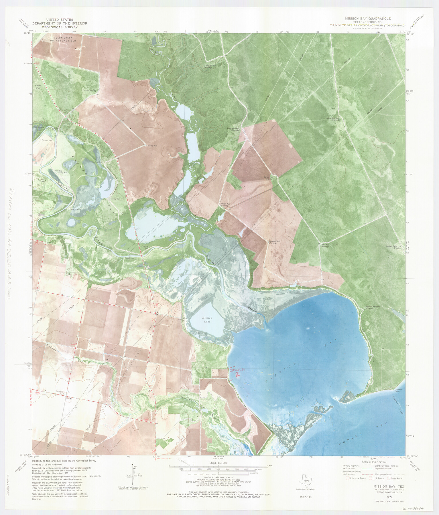 88584, Refugio County NRC Article 33.136 Location Key Sheet, General Map Collection