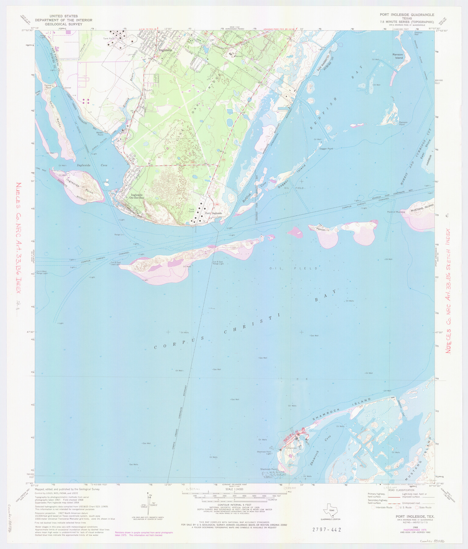 88586, Nueces County NRC Article 33.136 Location Key Sheet, General Map Collection