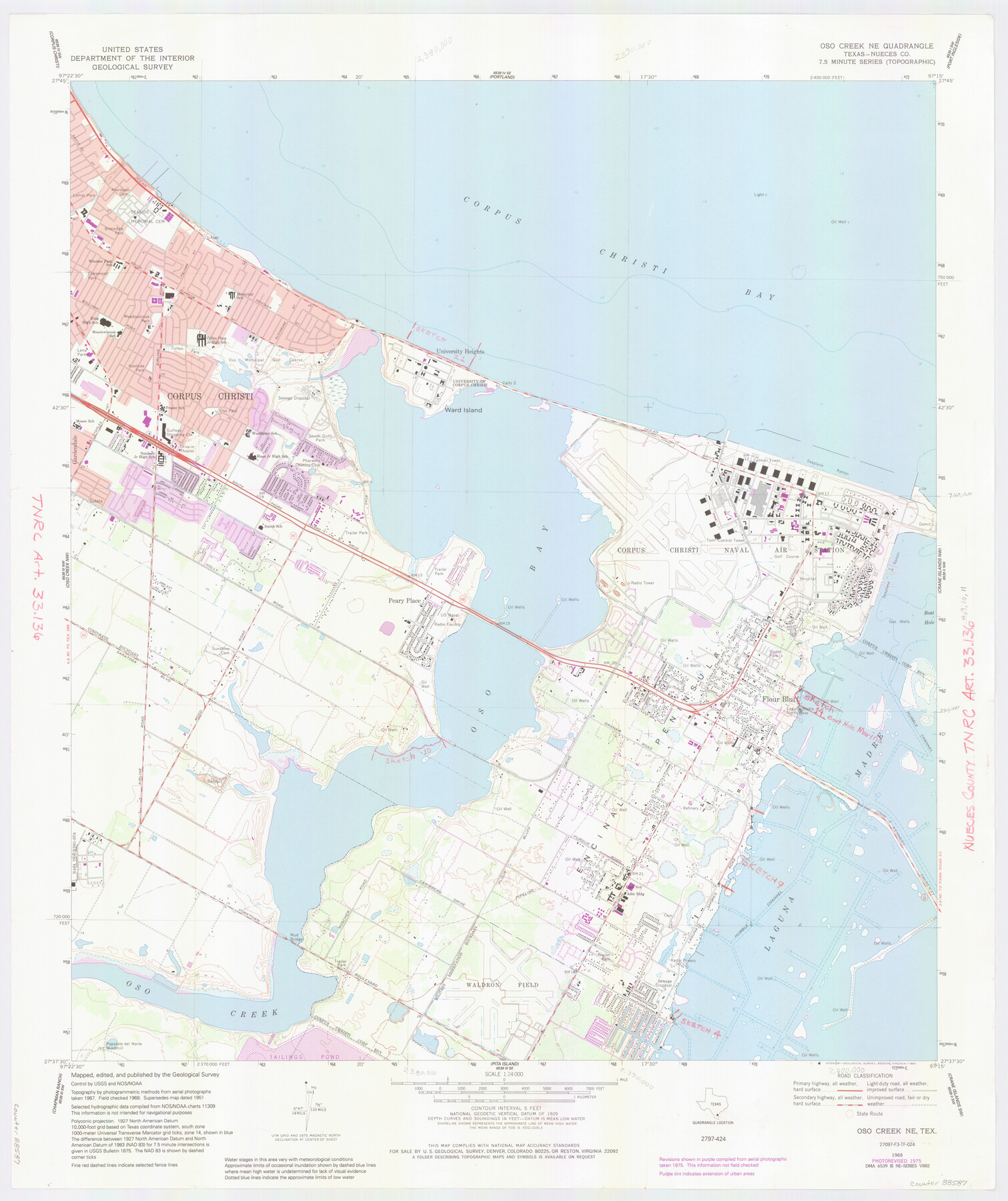 88587, Nueces County NRC Article 33.136 Location Key Sheet, General Map Collection