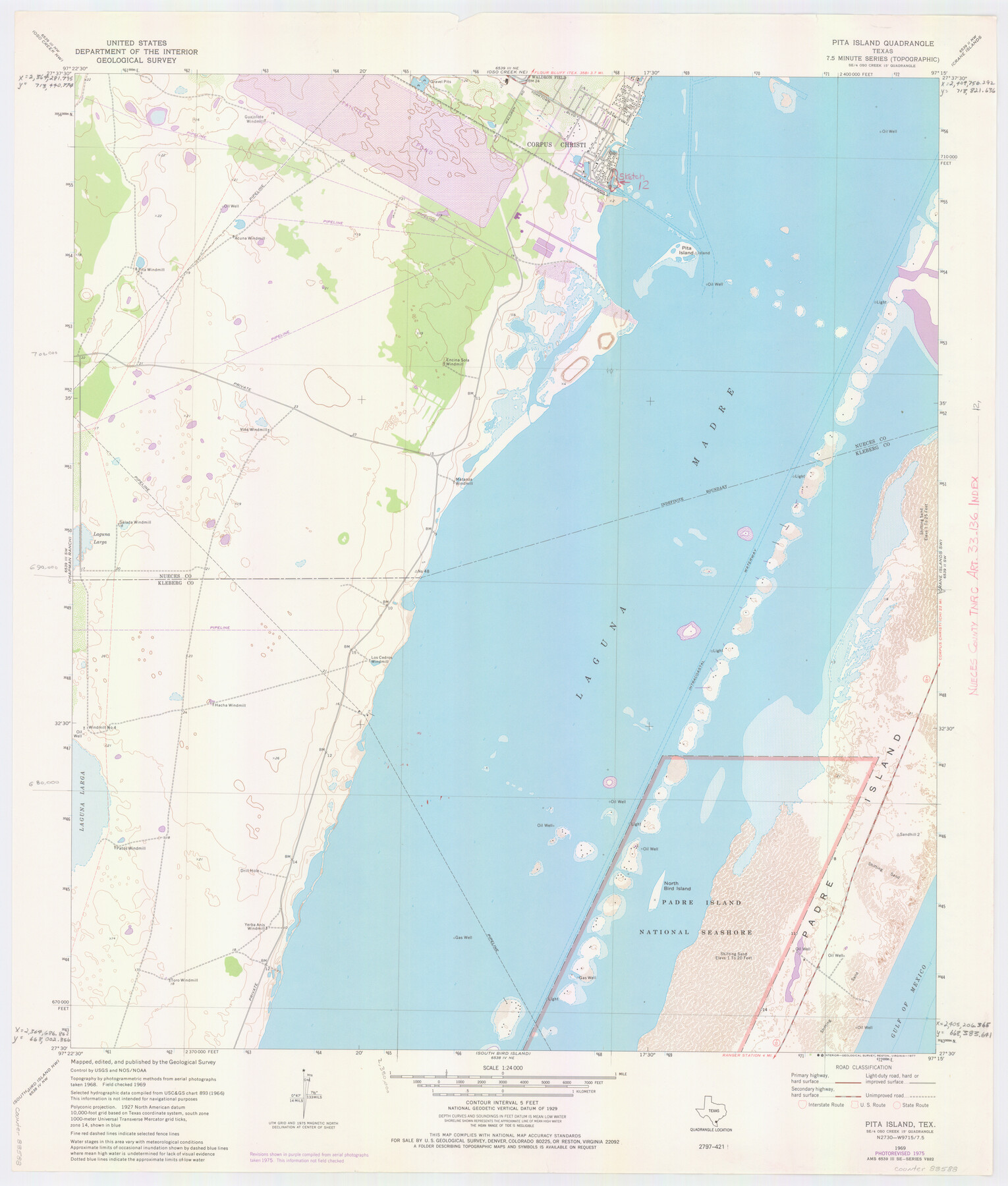 88588, Nueces County NRC Article 33.136 Location Key Sheet, General Map Collection