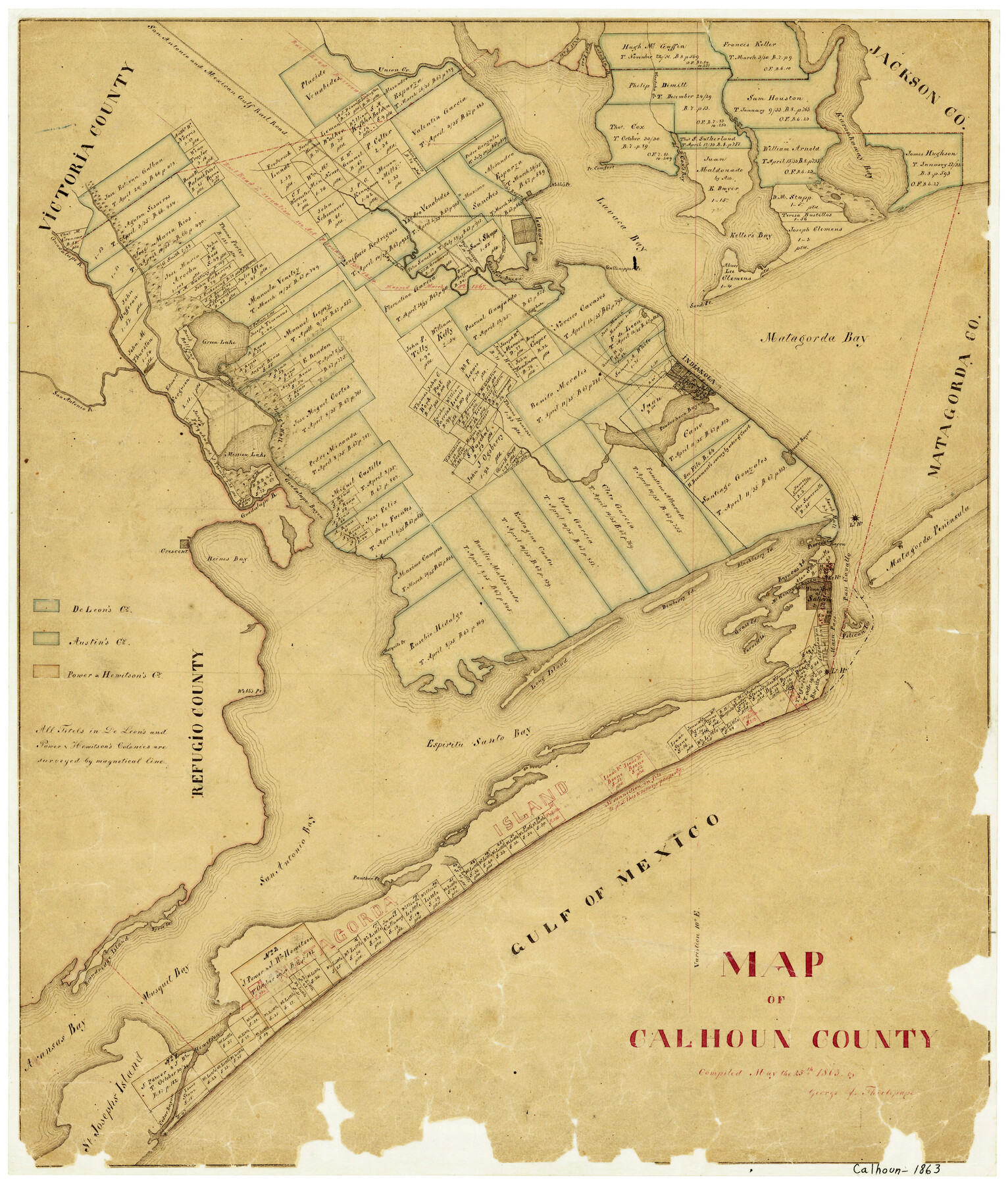 887, Map of Calhoun County, General Map Collection