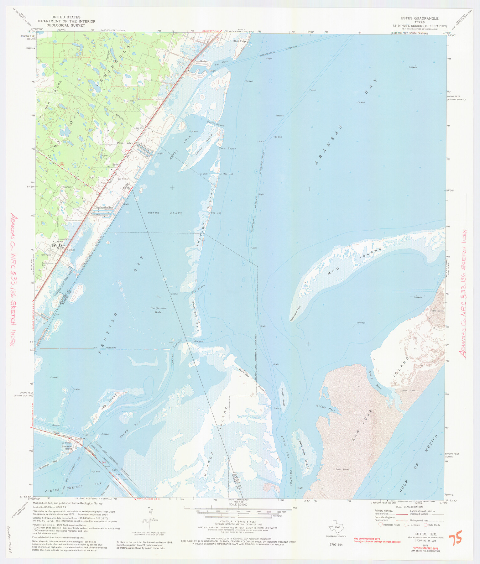 88769, Aransas County NRC Article 33.136 Location Key Sheet, General Map Collection