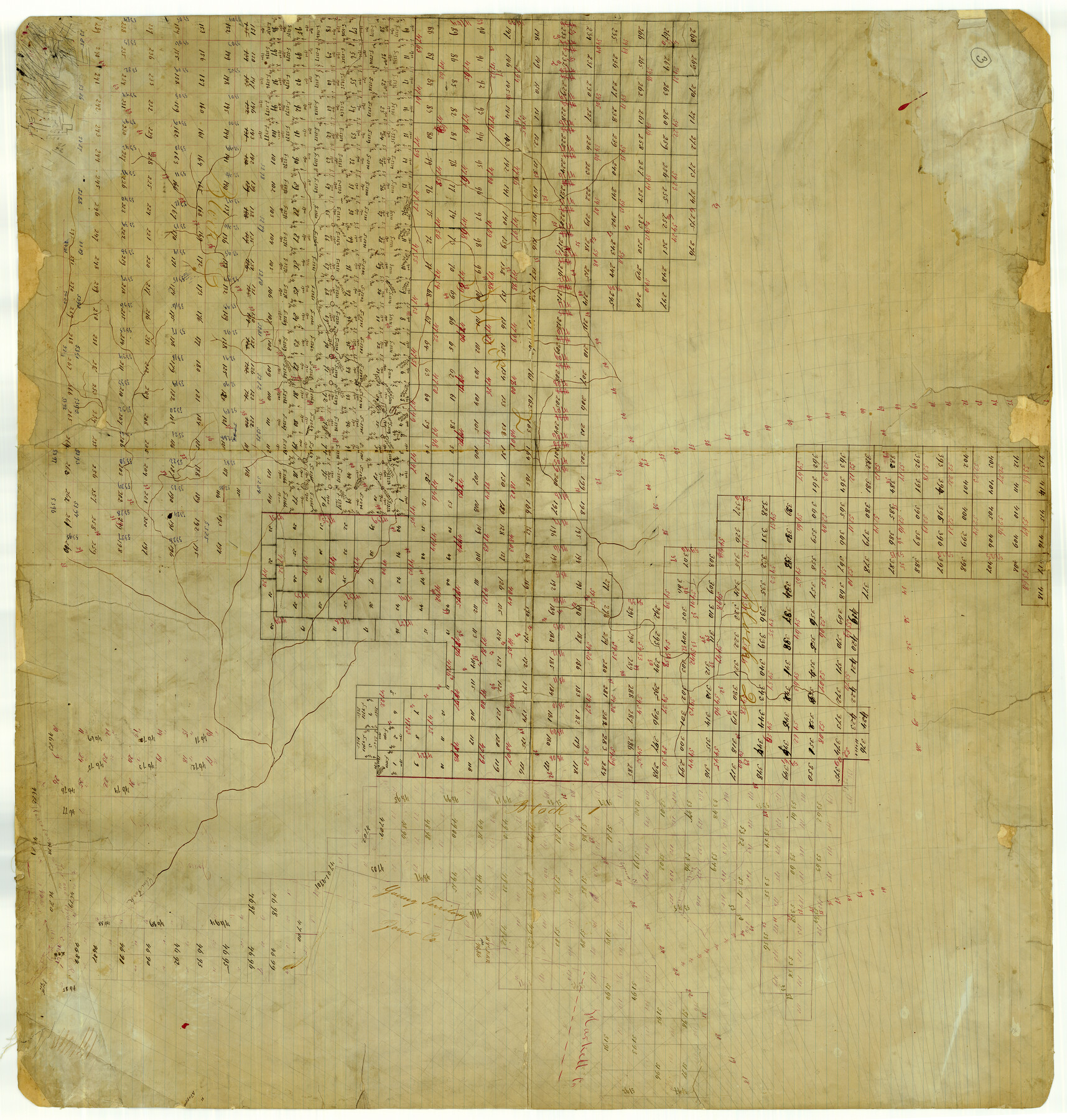 8887, Fisher County Rolled Sketch 3, General Map Collection