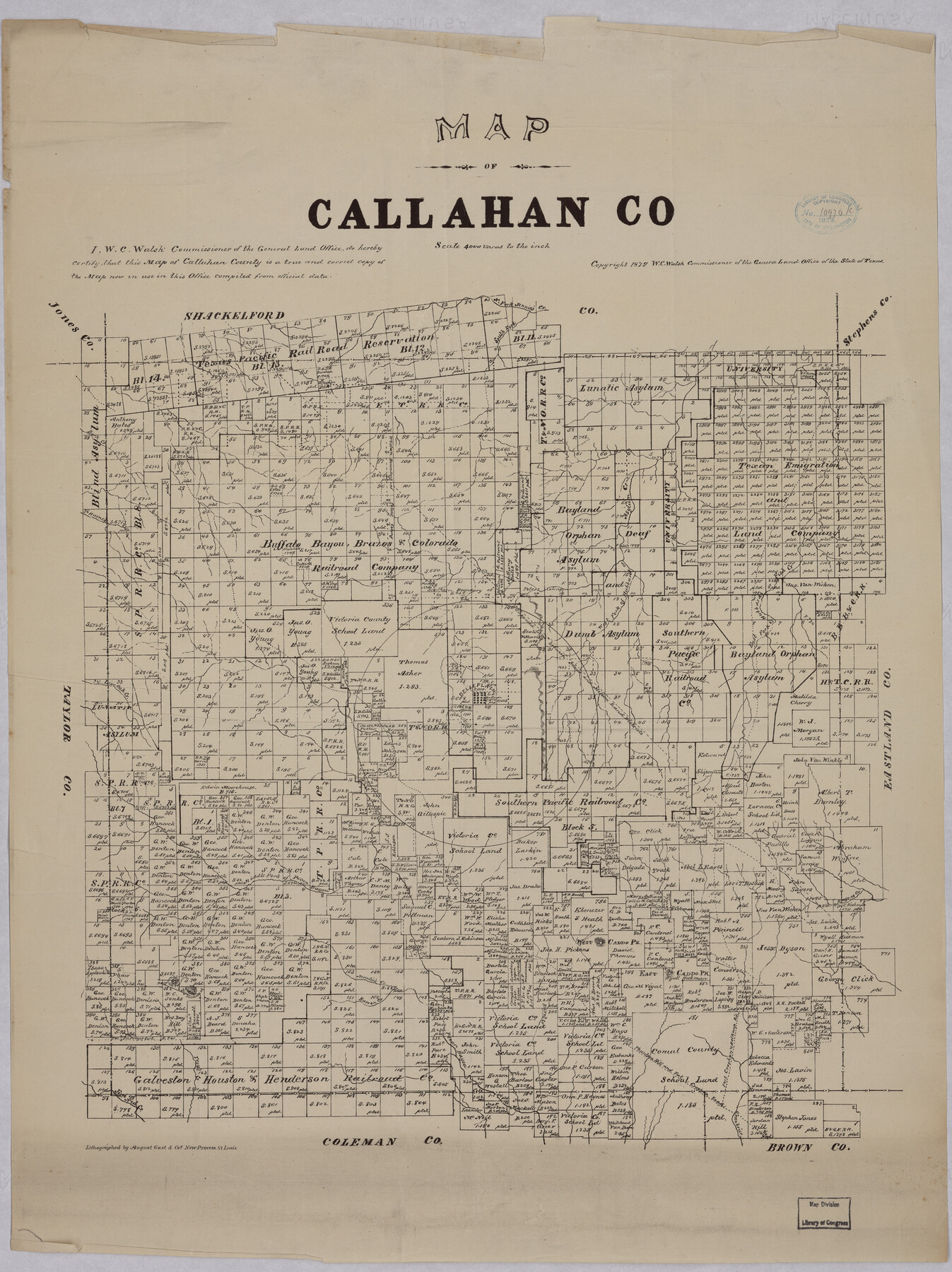 88916, Map of Callahan Co[unty], Library of Congress