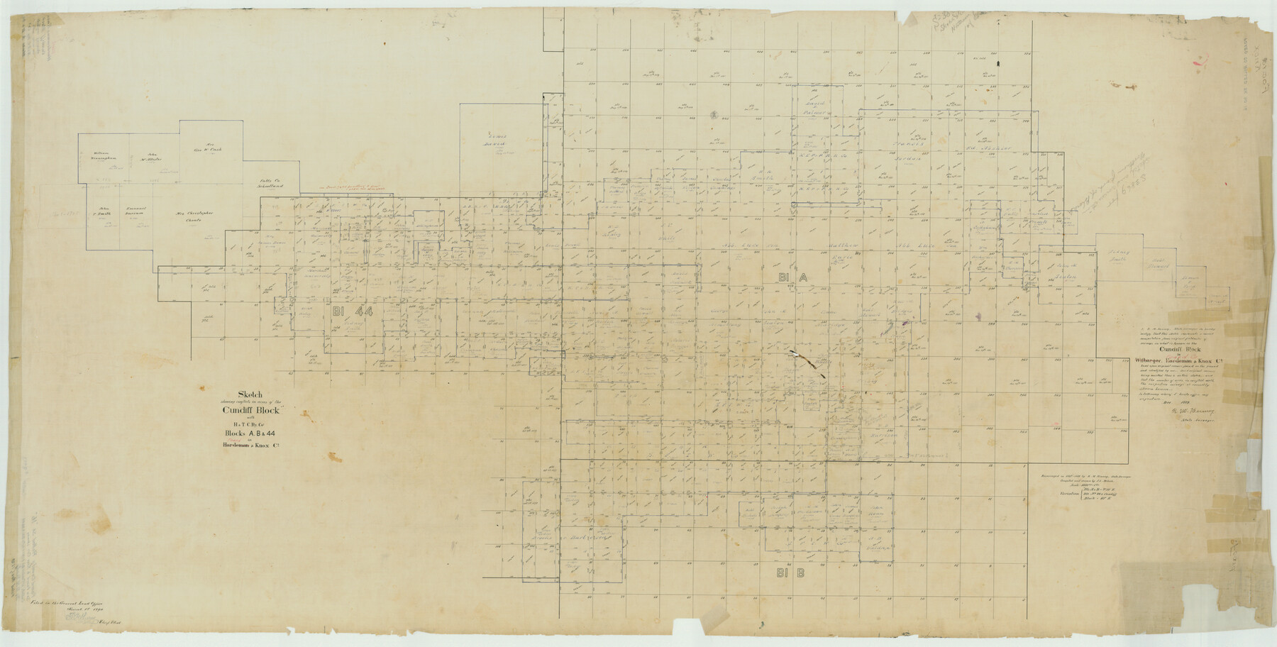 8893, Foard County Rolled Sketch 16, General Map Collection
