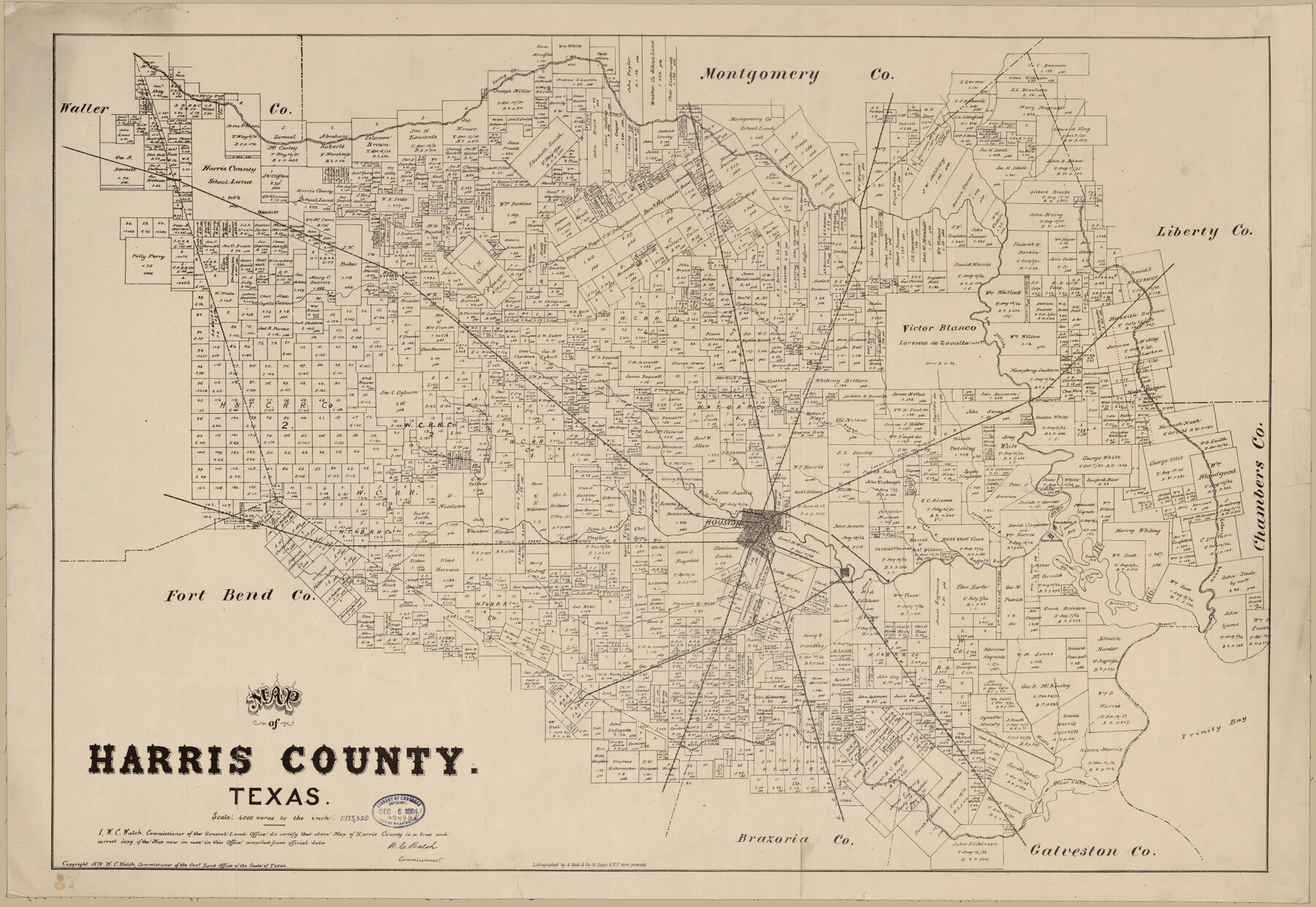 88948, Map of Harris County, Texas, Library of Congress