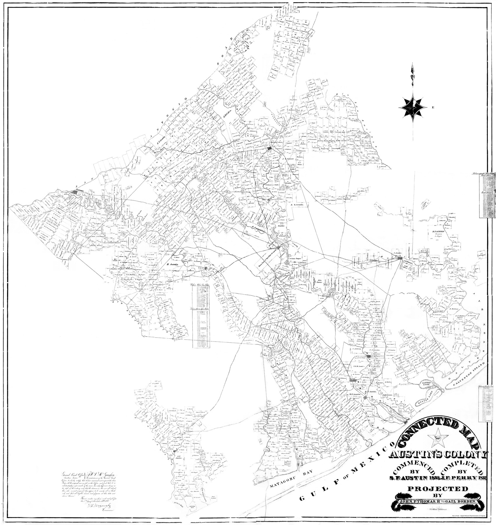 88999, Connected Map of Austin's Colony, General Map Collection