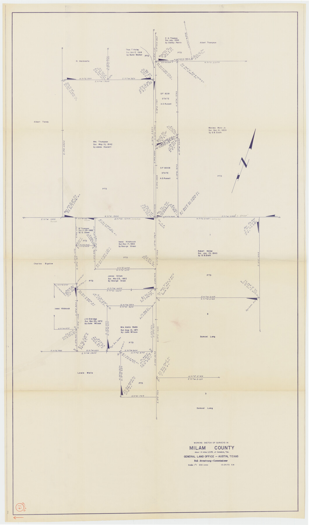 89031, Milam County Working Sketch 17, General Map Collection