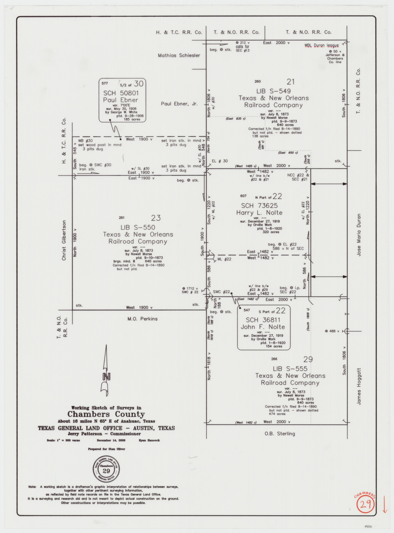 89232, Chambers County Working Sketch 29, General Map Collection