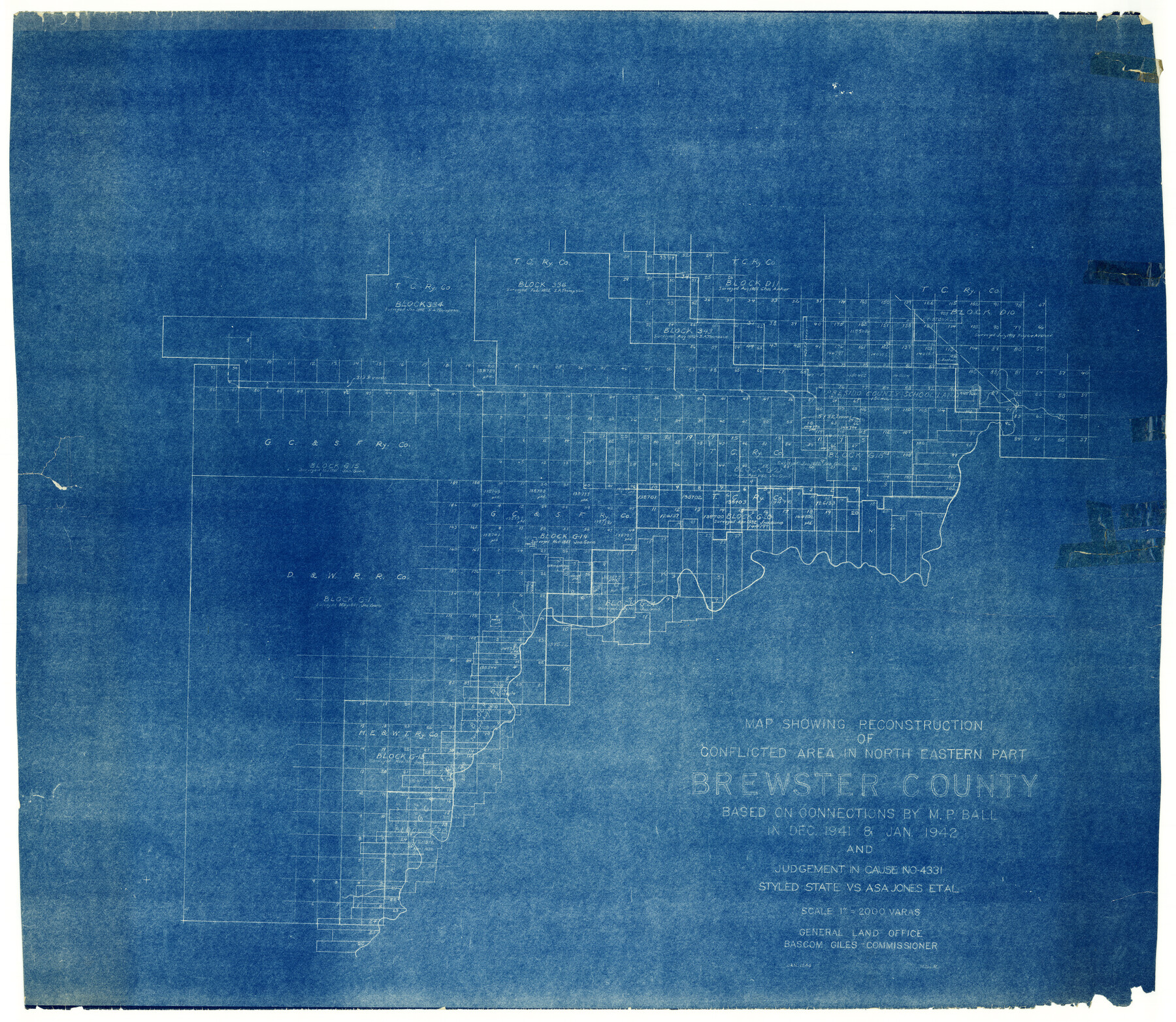 8930, Brewster County Rolled Sketch 83A, General Map Collection