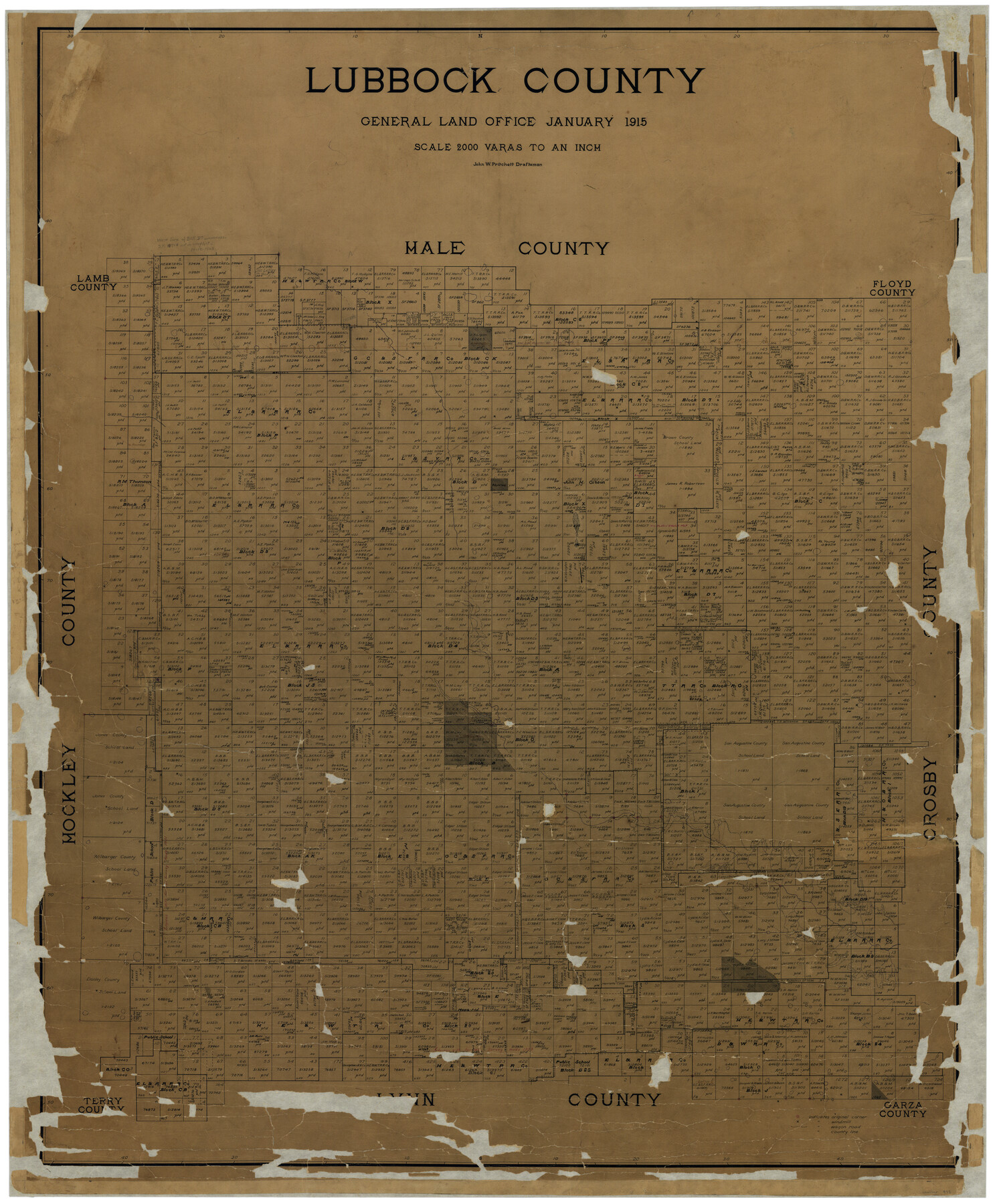 895, Lubbock County, General Map Collection
