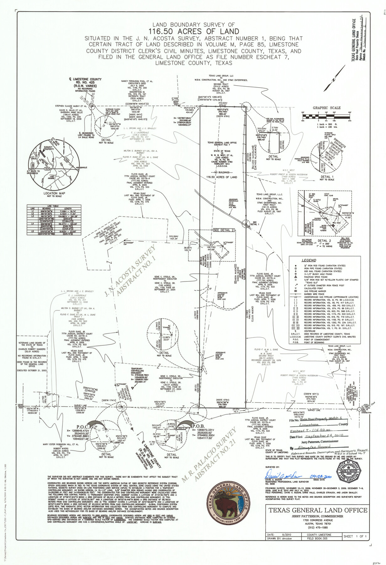 89570, Limestone County State Real Property Sketch 1, General Map Collection