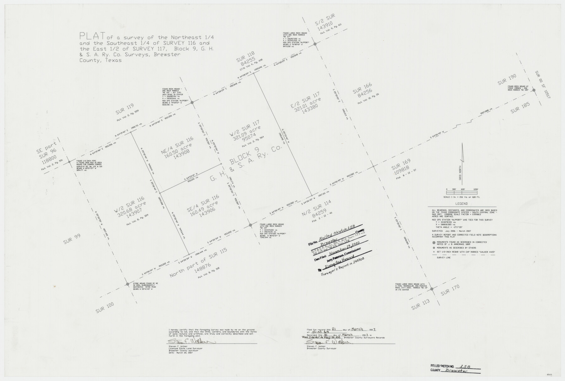 89623, Brewster County Rolled Sketch 158, General Map Collection