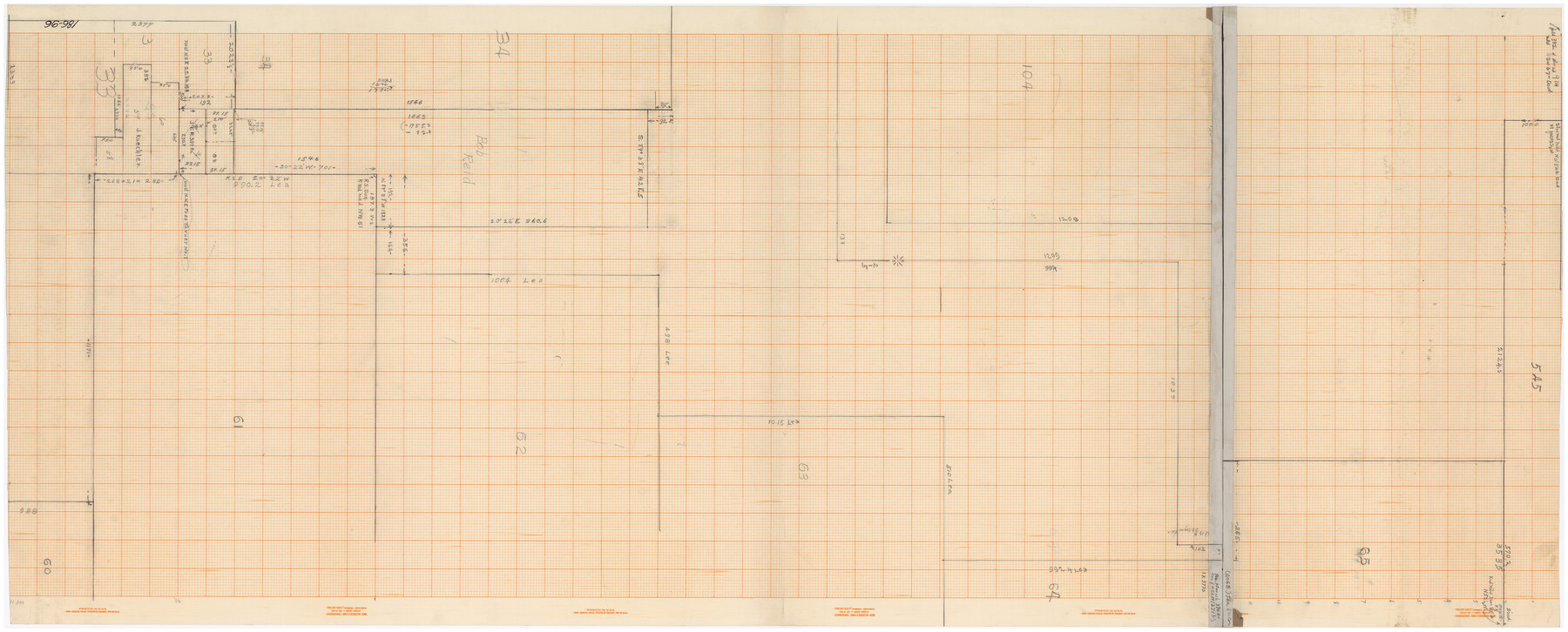 89637, [Sketch of Blk. 1, I. & G. N., Secs. 61-65, 545, Pt. Blk. 194], Twichell Survey Records