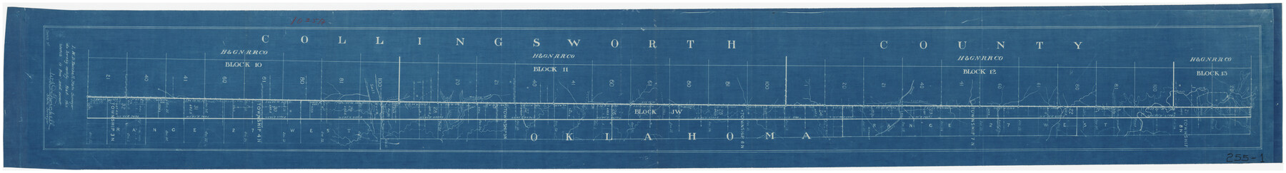 89673, [Sketch between Collingsworth County and Oklahoma], Twichell Survey Records