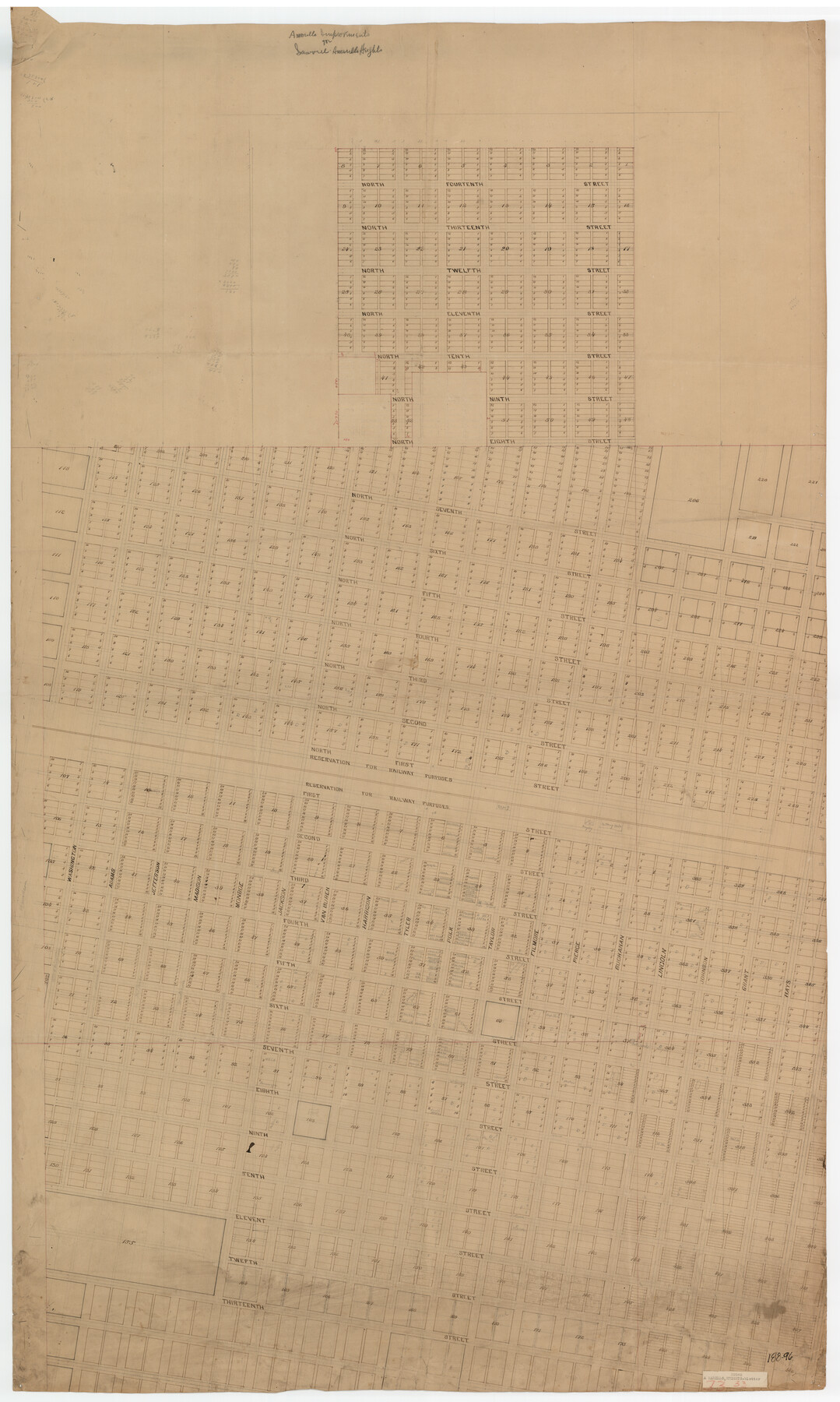 89789, Amarillo Improvements for Sawville-Amarillo Heights, Twichell Survey Records