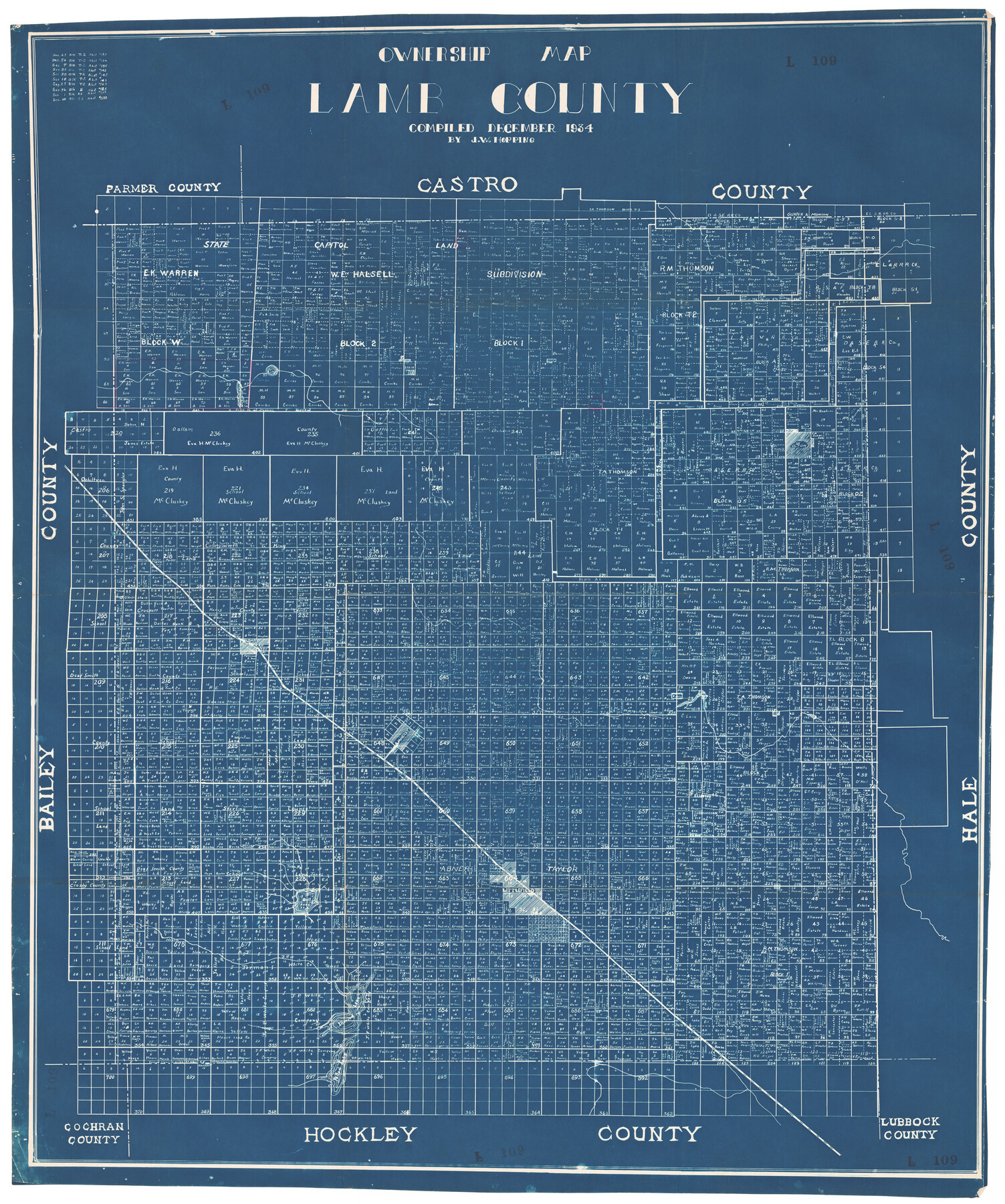 89847, Ownership Map Lamb County, Twichell Survey Records