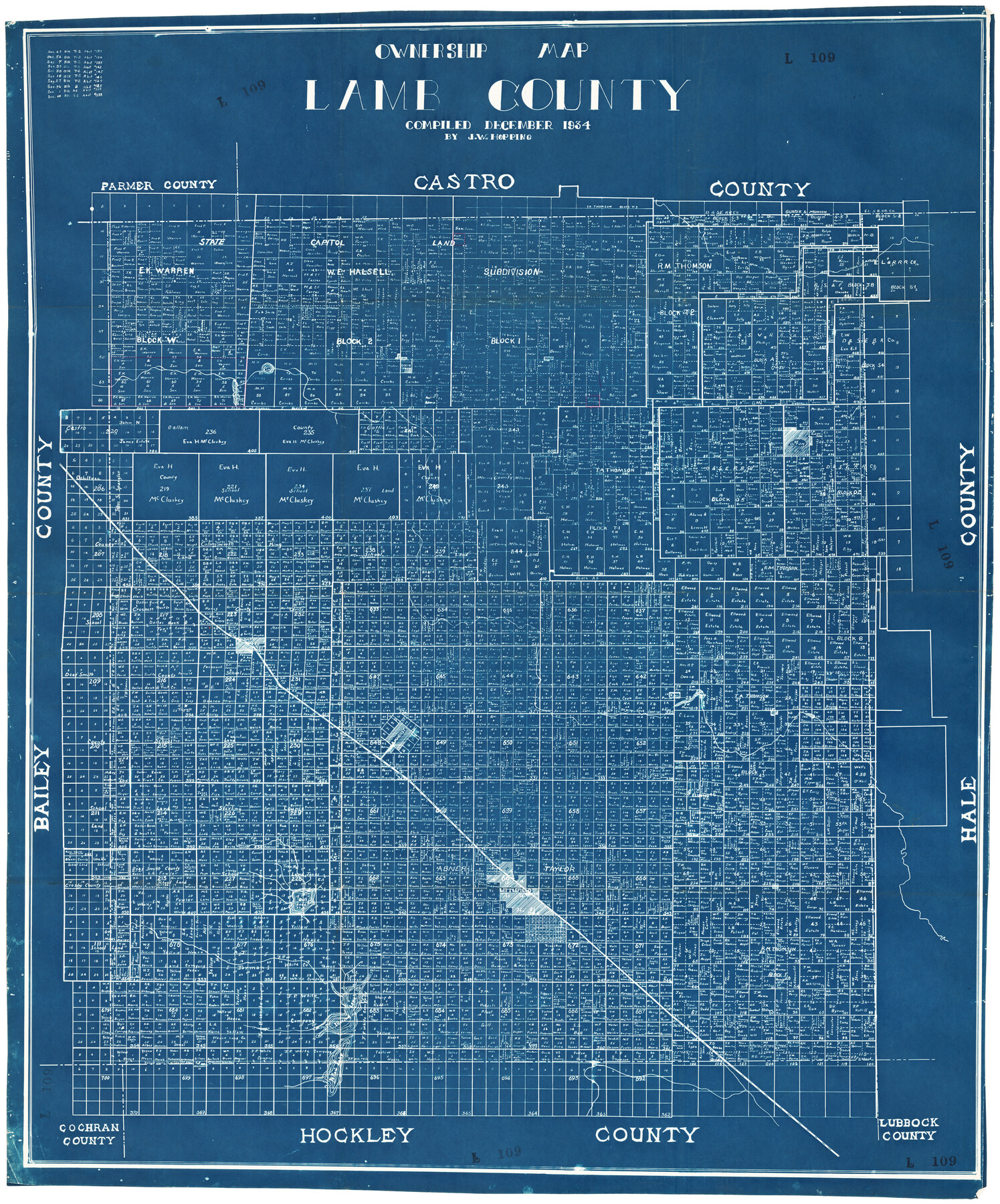 89847, Ownership Map Lamb County, Twichell Survey Records
