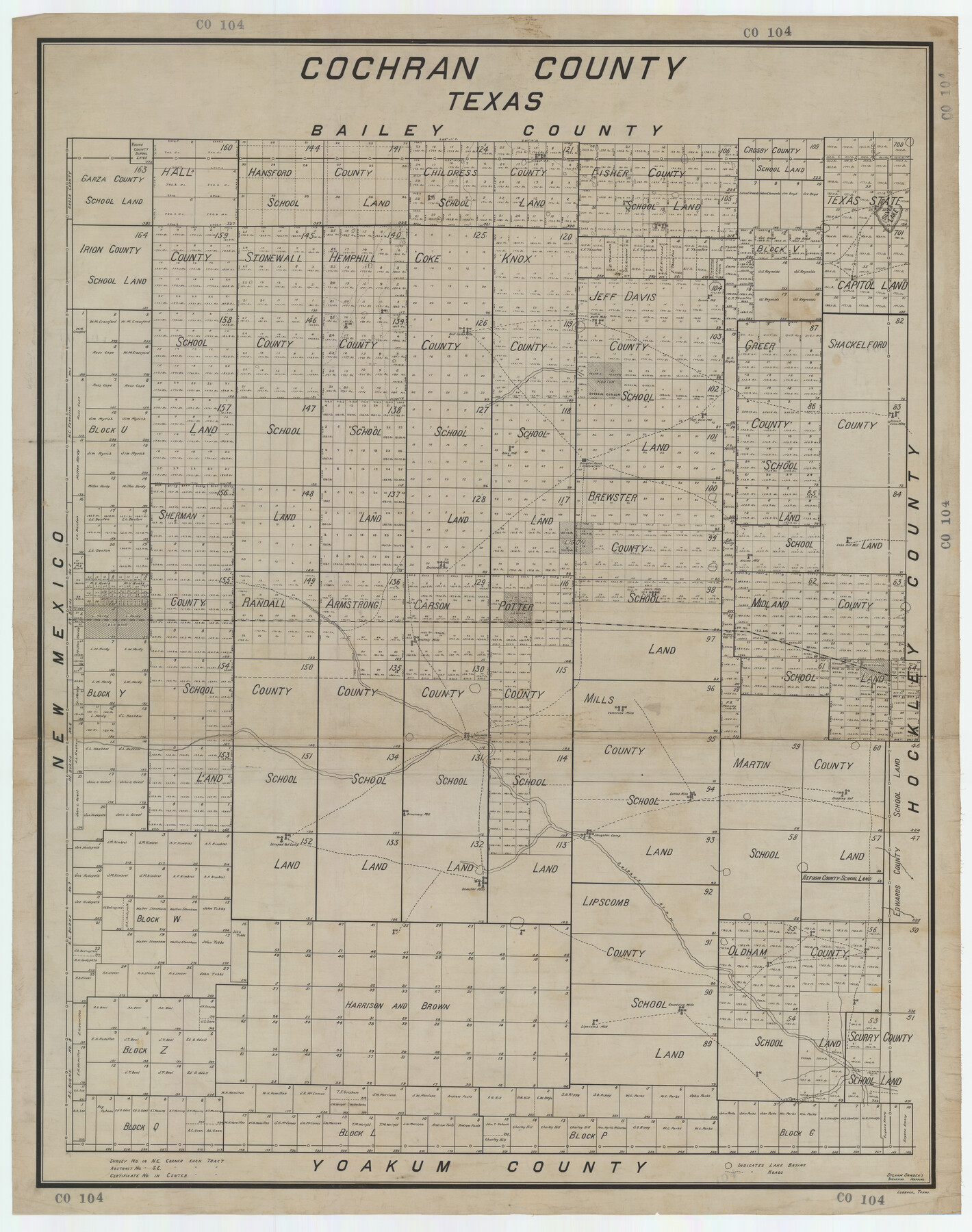 89870, Cochran County, Texas, Twichell Survey Records