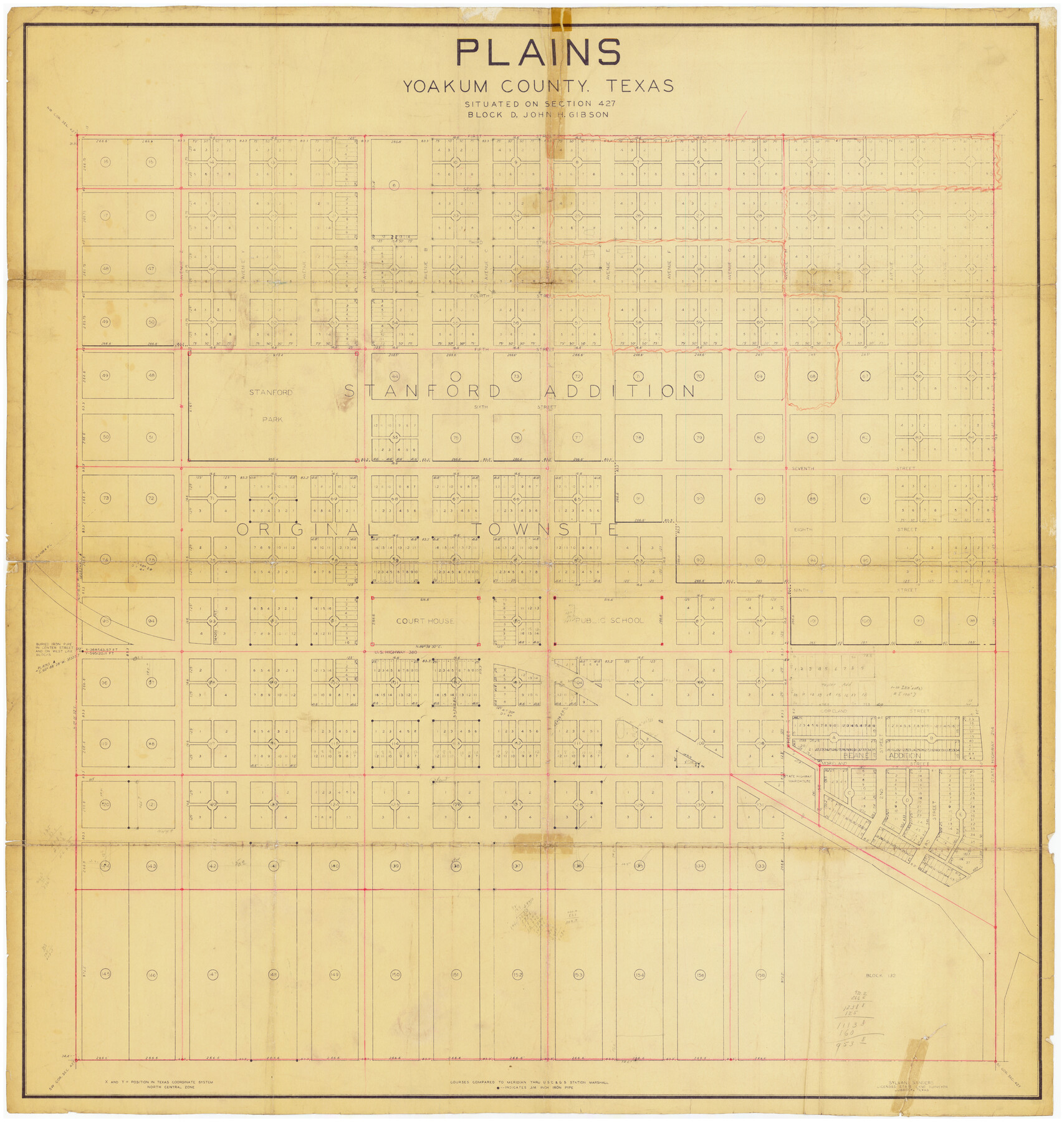 89907, Plains, Yoakum County, Texas, Twichell Survey Records