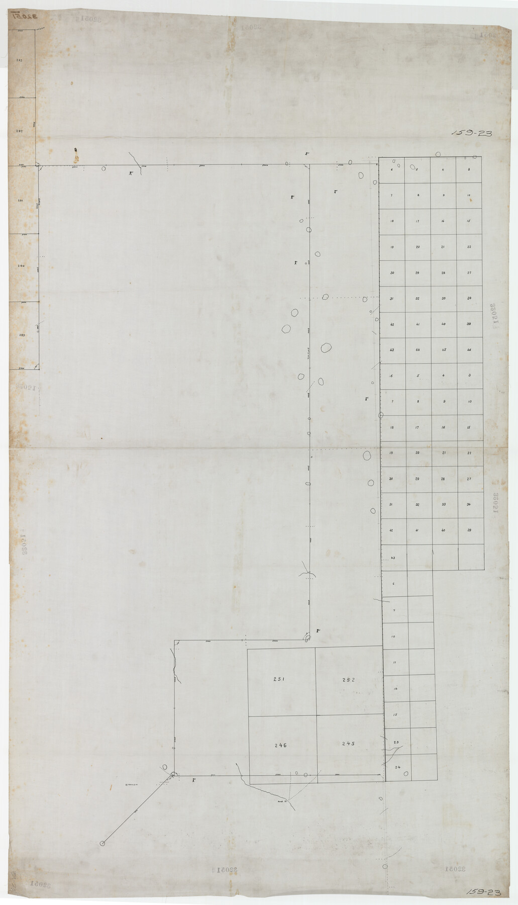 89932, [Preliminary Drawing of School Leagues], Twichell Survey Records