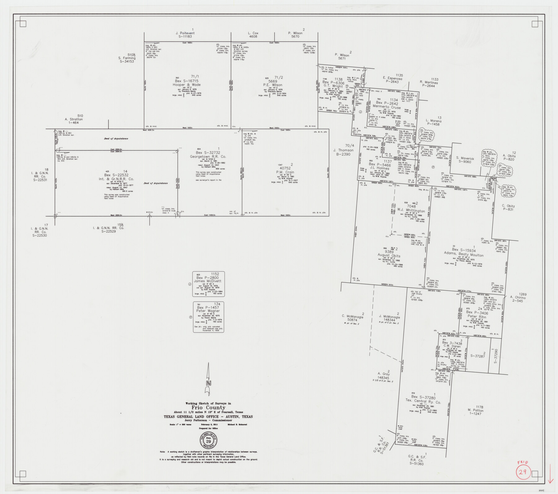 89994, Frio County Working Sketch 29, General Map Collection