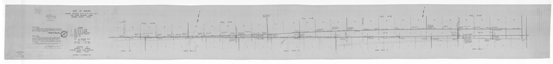 9003, Andrews County Rolled Sketch 33, General Map Collection