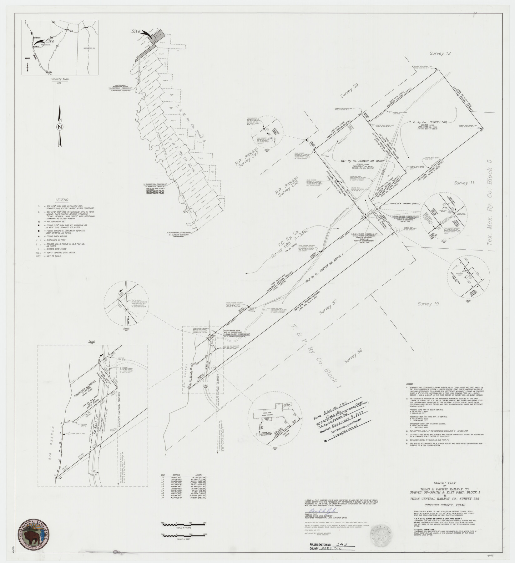 90046, Presidio County Rolled Sketch 143, General Map Collection