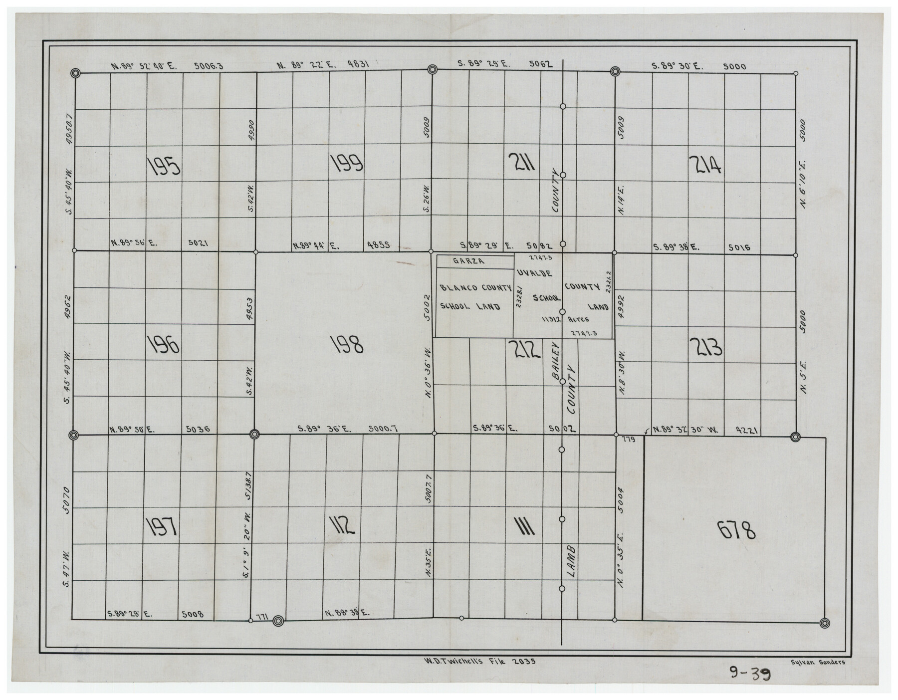 90105, [Lgs. 195-199, 111, 112, 211-214, 678], Twichell Survey Records