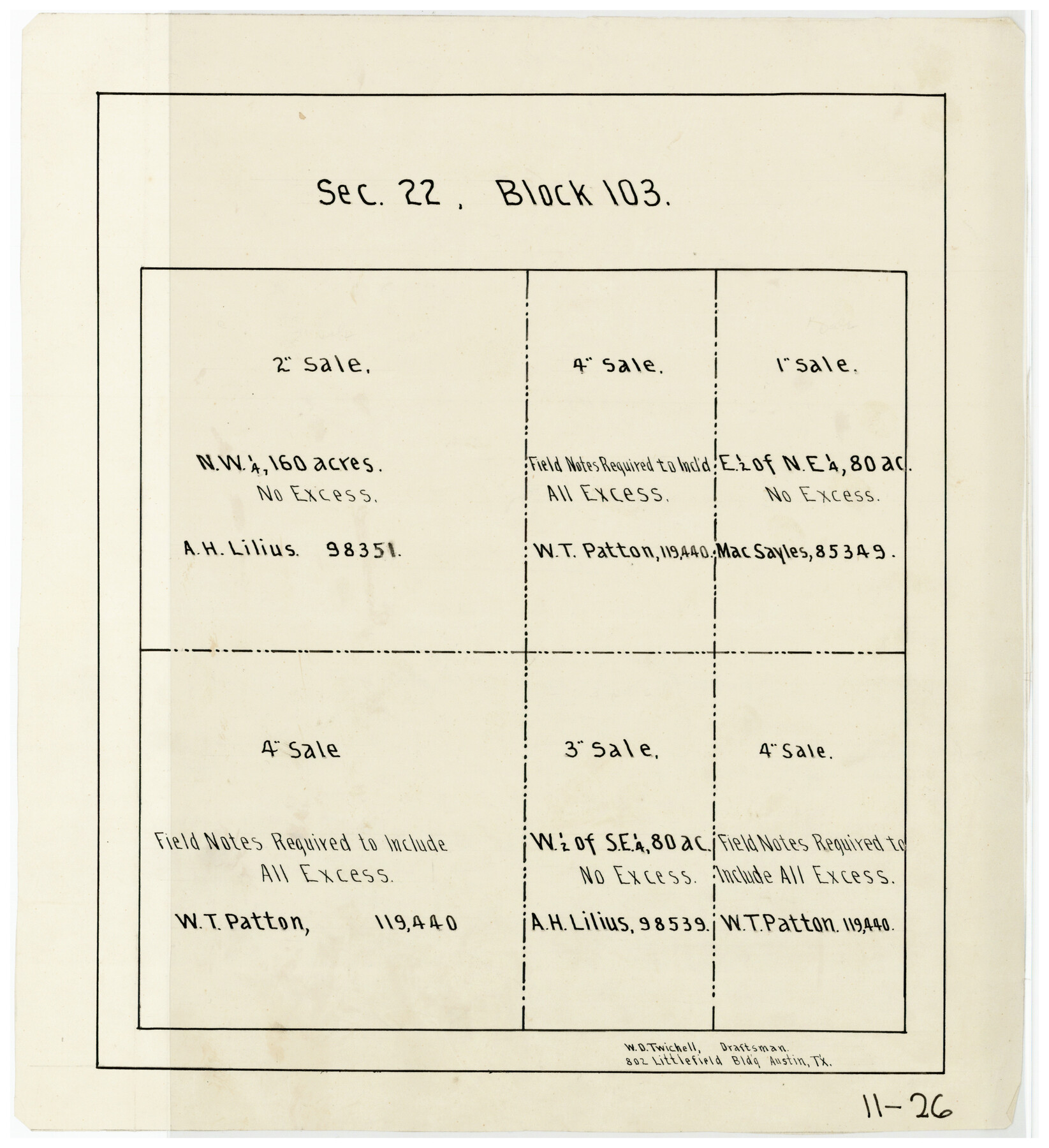 90120, Sec. 22, Block 103, Twichell Survey Records