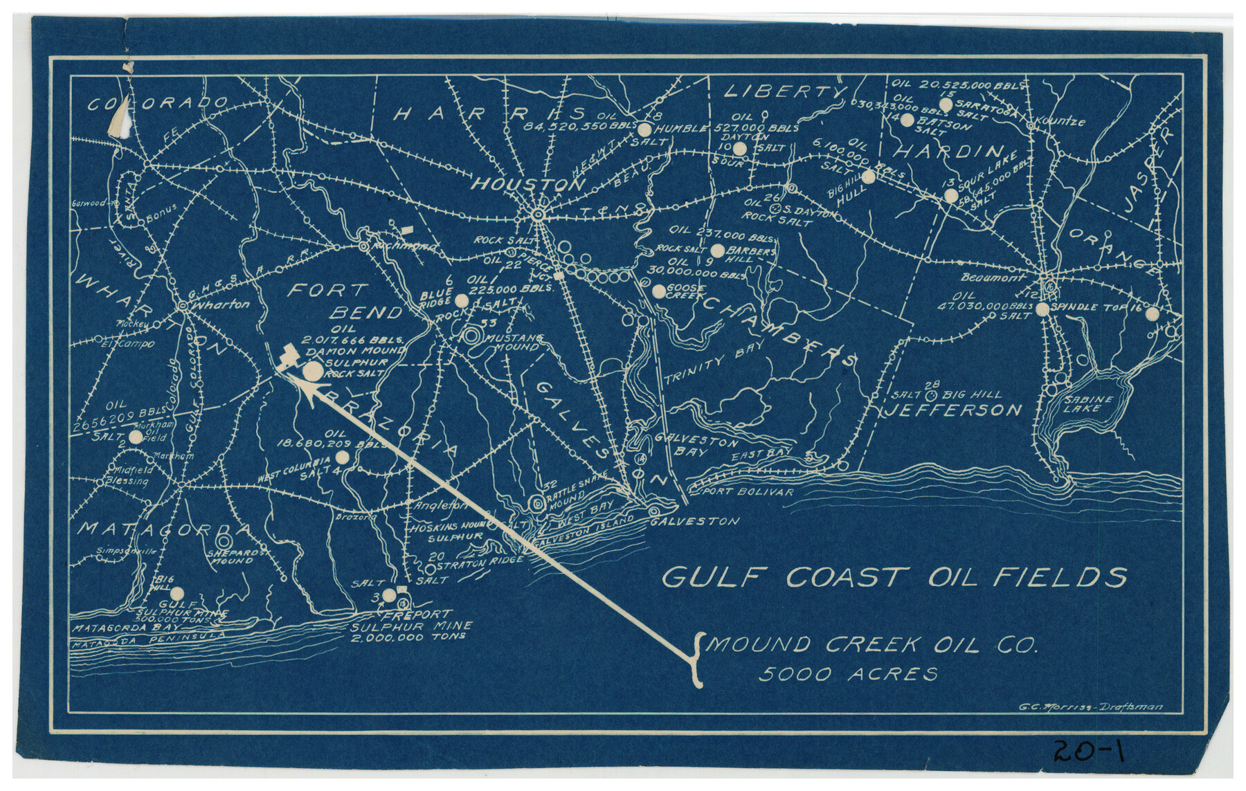 90135, Gulf Coast Oil Fields, Twichell Survey Records