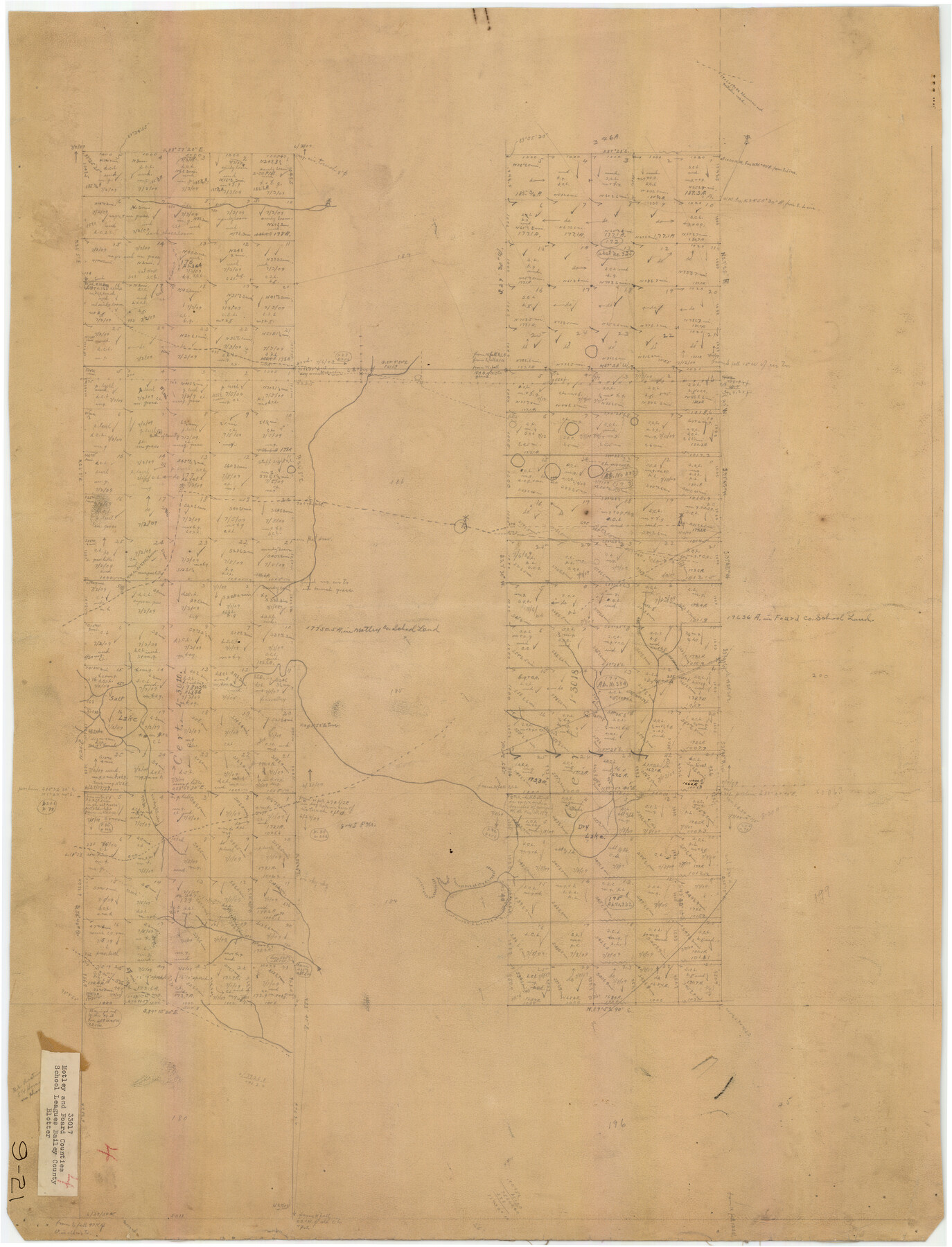 90179, [Motley and Foard County School Land Leagues], Twichell Survey Records