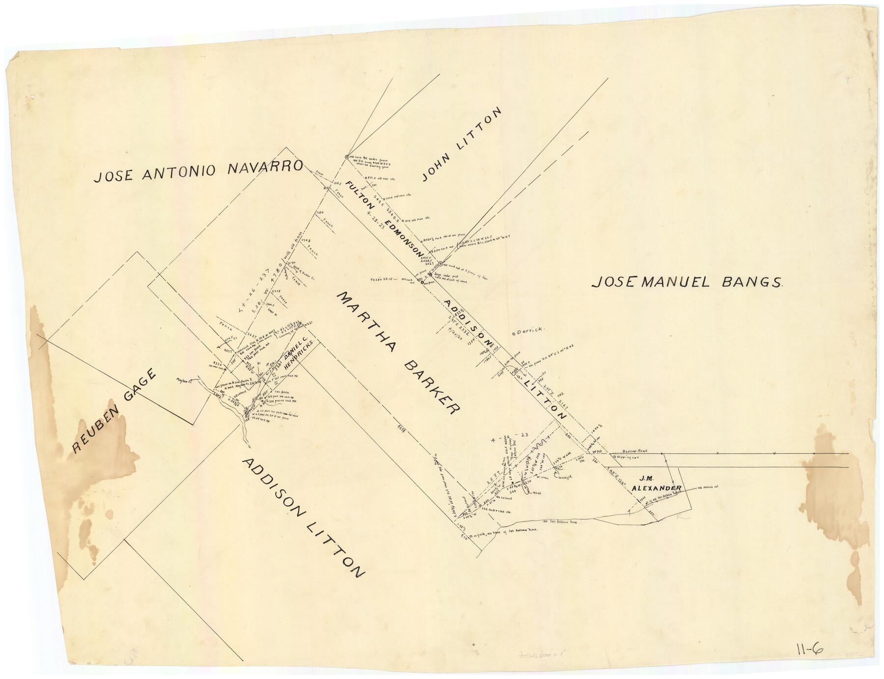 90235, [Surveys around the Martha Barker survey], Twichell Survey Records