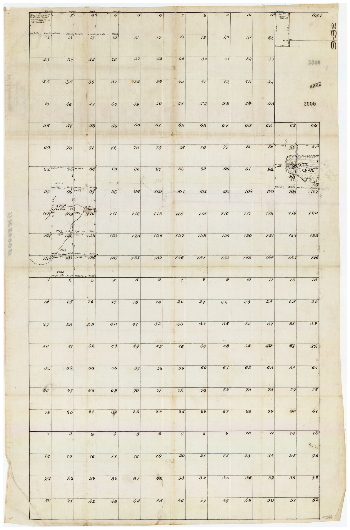 90249, [M. B. & B. Blks. A, B & C near Coyote Lake], Twichell Survey Records