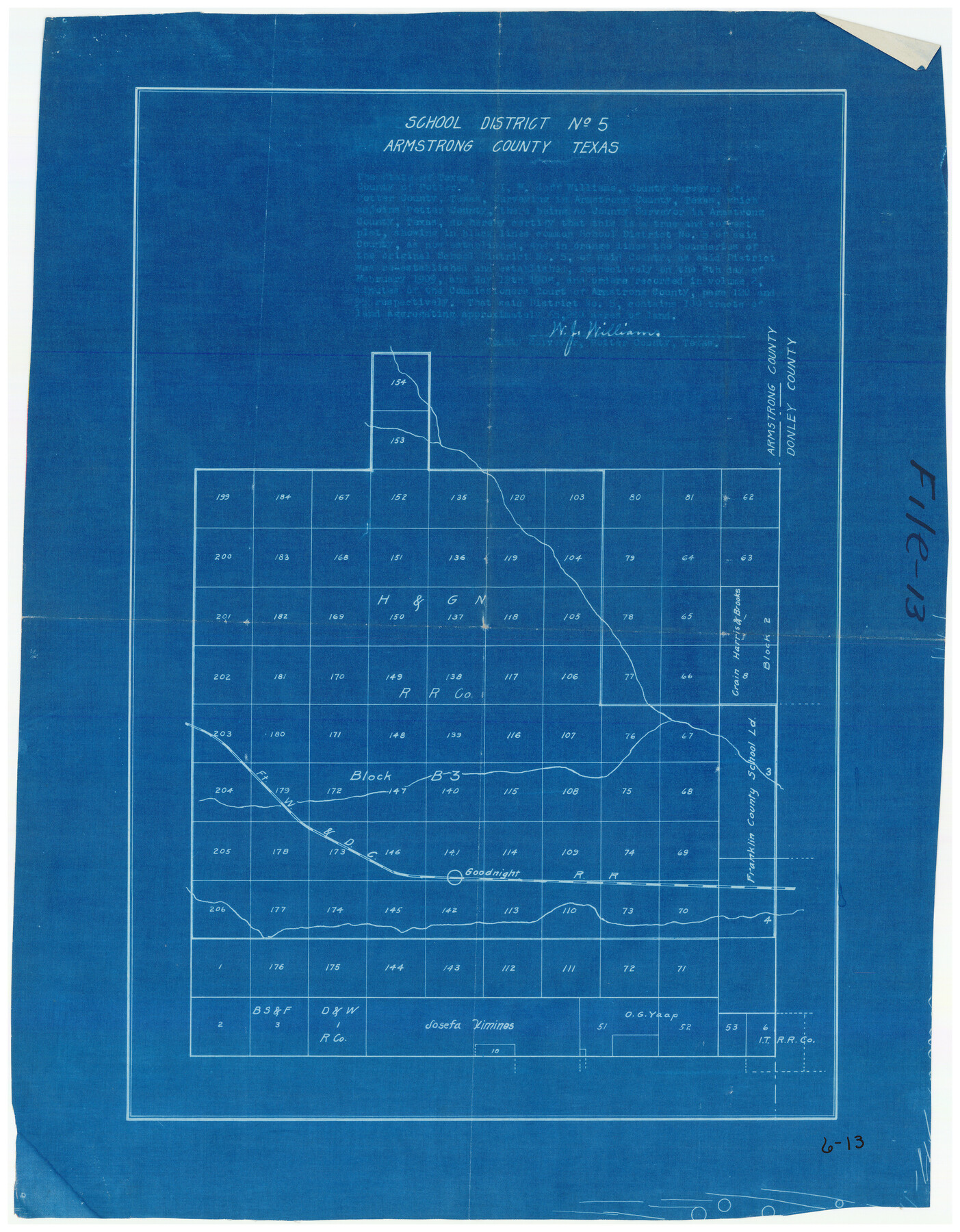90271, School District No. 5, Armstrong County, Texas, Twichell Survey Records