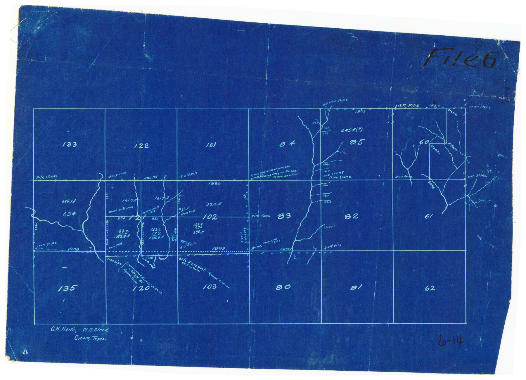 90272, [H.& G.N. Block B3 in NE corner of County], Twichell Survey Records