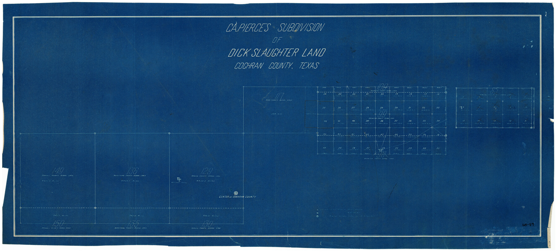 90301, C. A. Pierce's Subdivision of Dick Slaughter Land, Twichell Survey Records