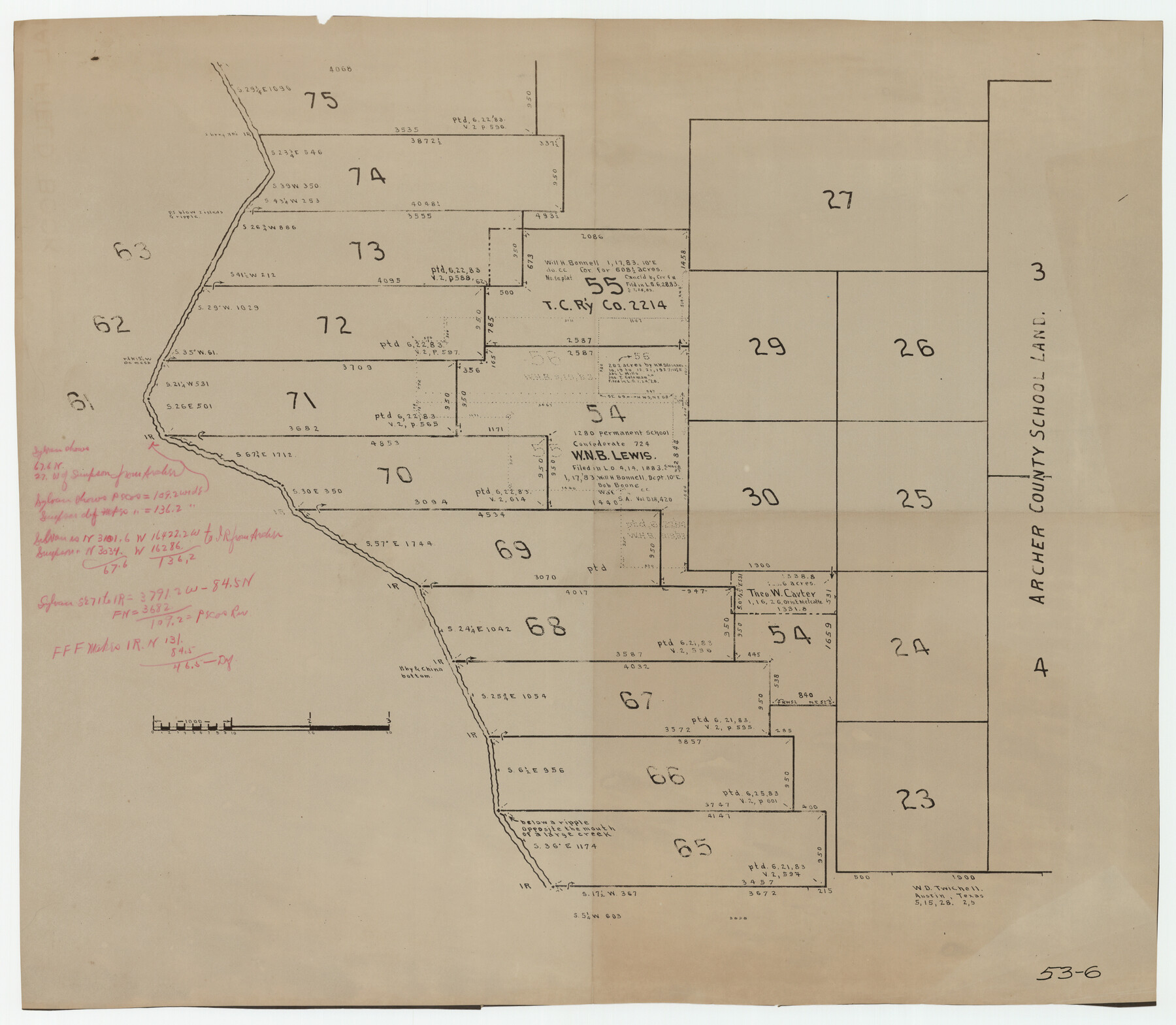 90305, [I. & G. N. Block 1, Secs. 65-75], Twichell Survey Records