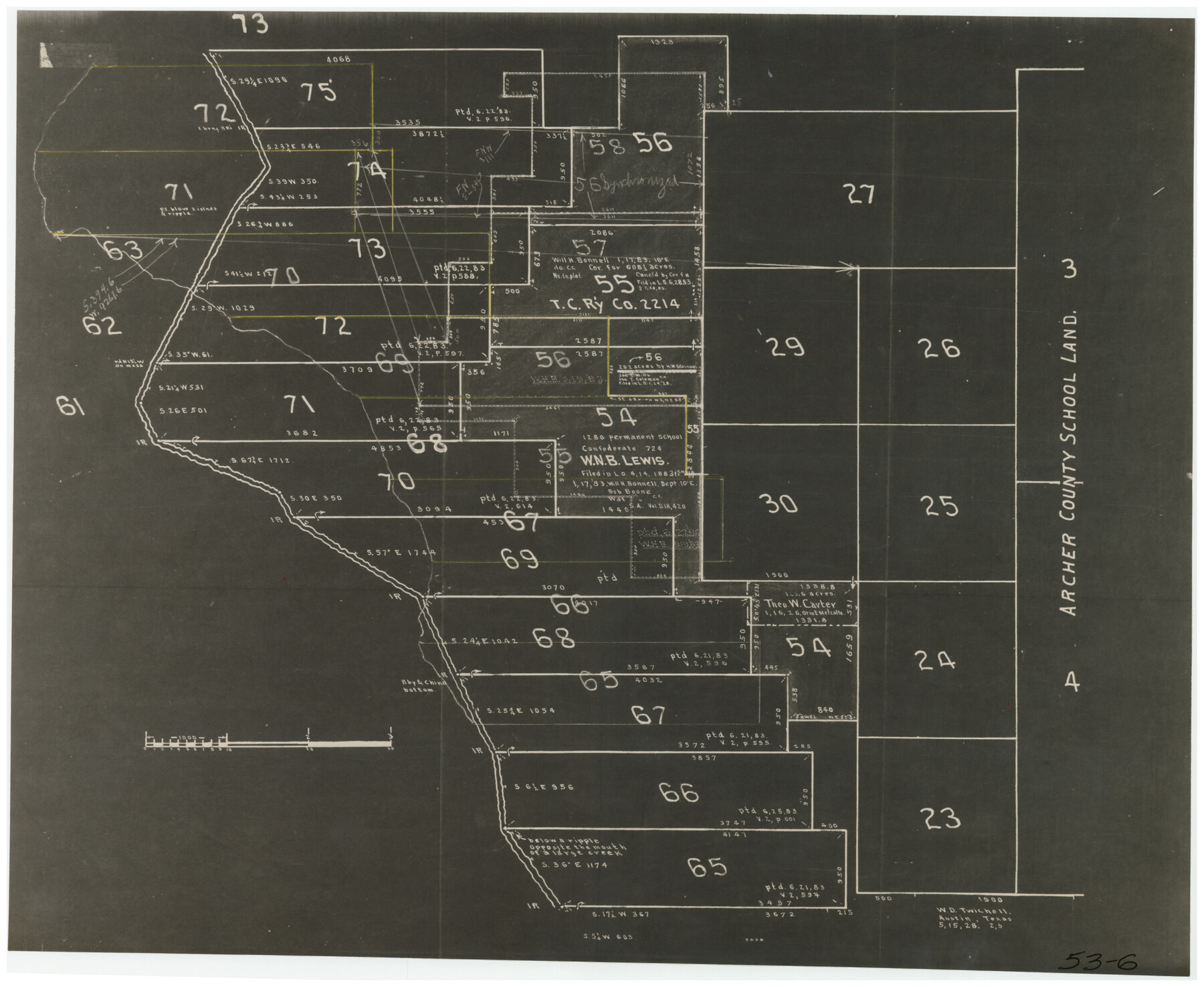 90307, [I. & G. N. Block 1, Secs. 65-75], Twichell Survey Records