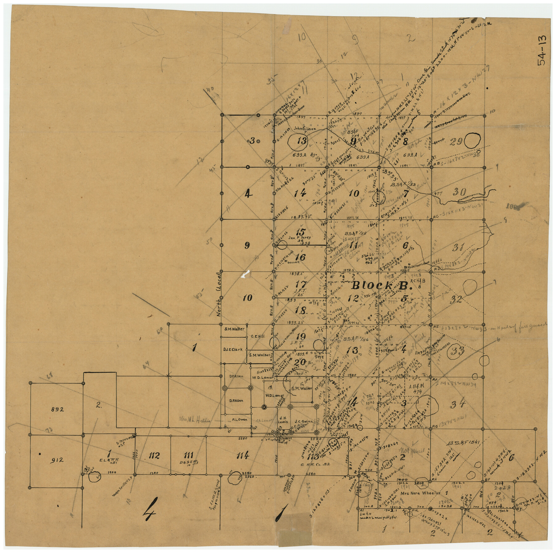 90331, [Block B and surrounding areas], Twichell Survey Records