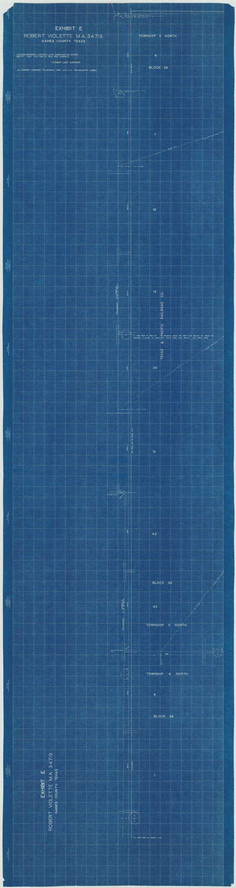 9034, Gaines County Rolled Sketch 14C, General Map Collection