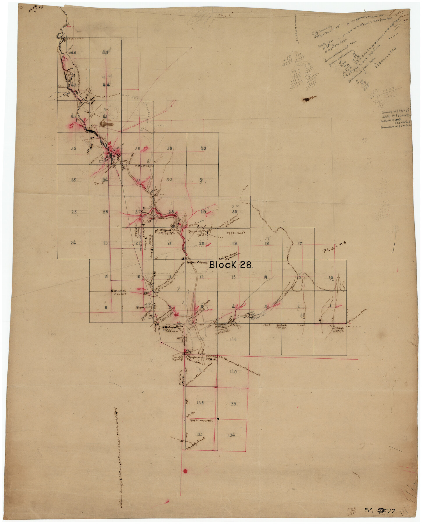 90344, [H. & G. N. Block 28], Twichell Survey Records