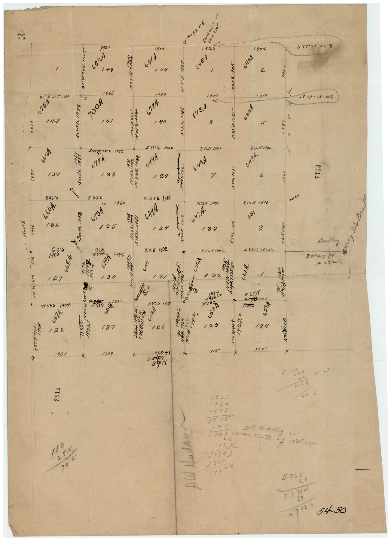 90378, [BIock D13, north part H. & G. N. Block 2], Twichell Survey Records